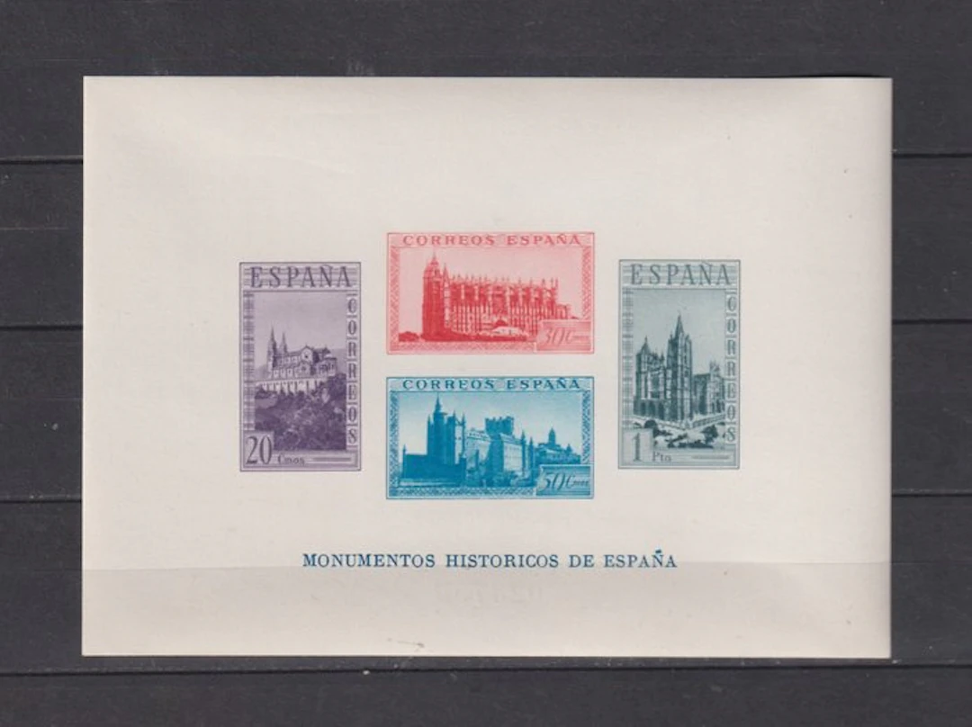 Spain 1938 - Hojita Monuments—without dentures - Edifil 848
