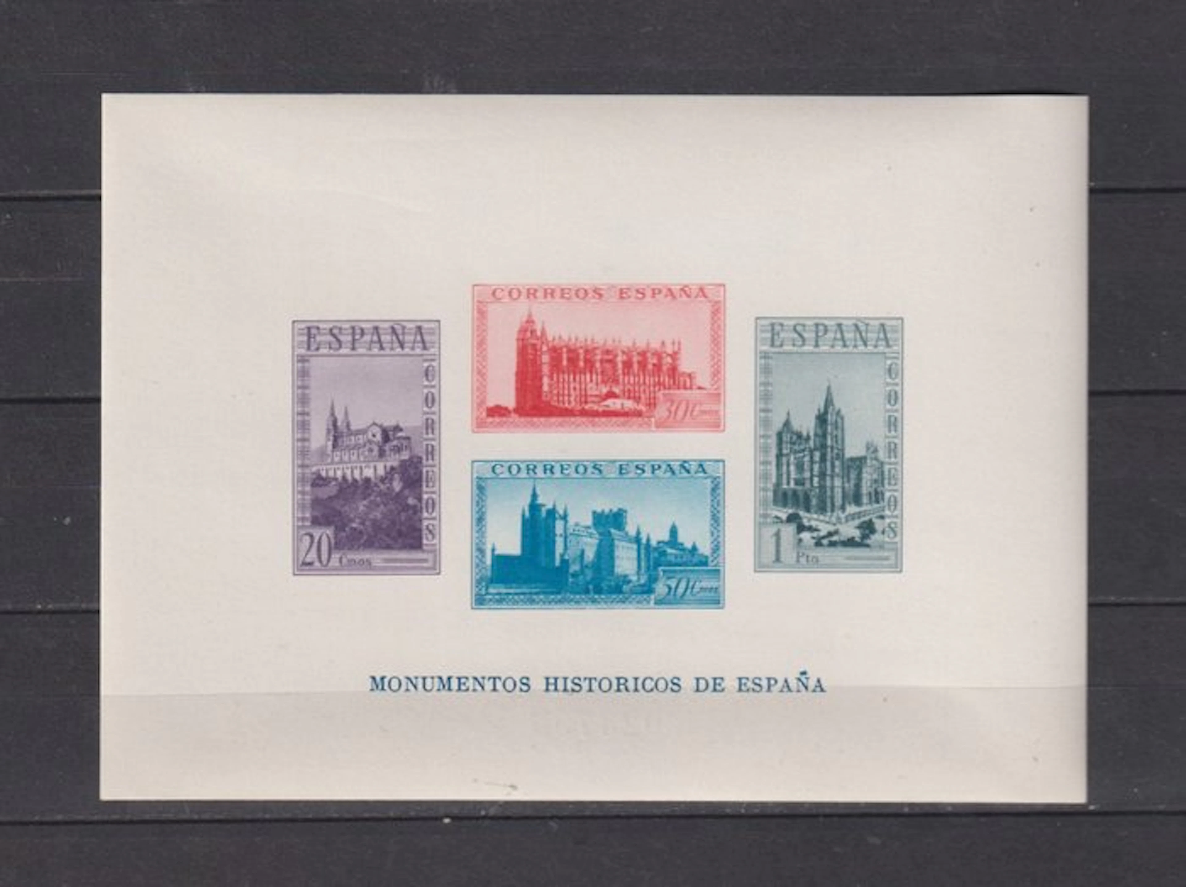 Spain 1938 - Hojita Monuments—without dentures - Edifil 848