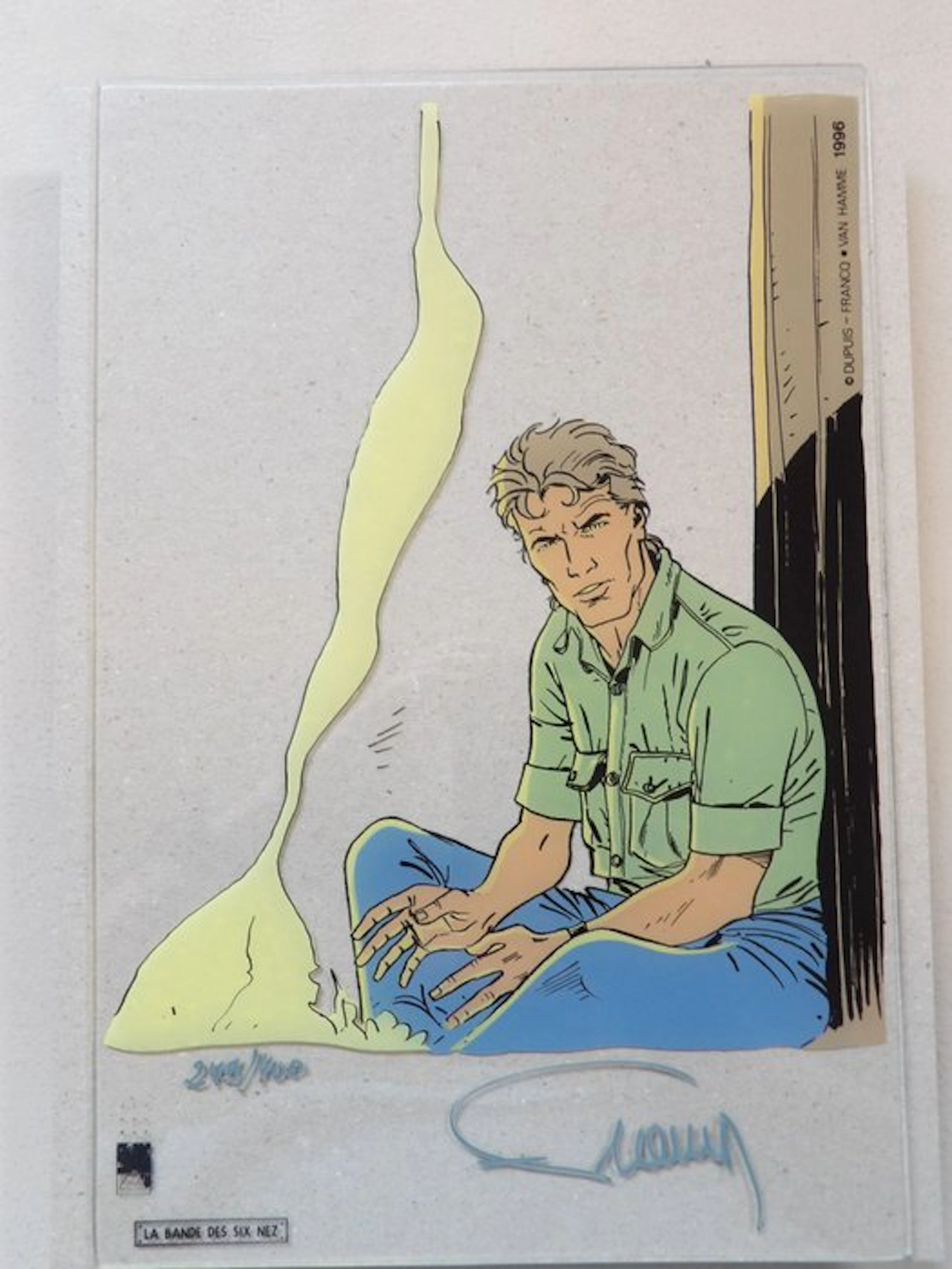 Largo Winch - gezeefdrukt plexiglas - gesigneerd - oplage...