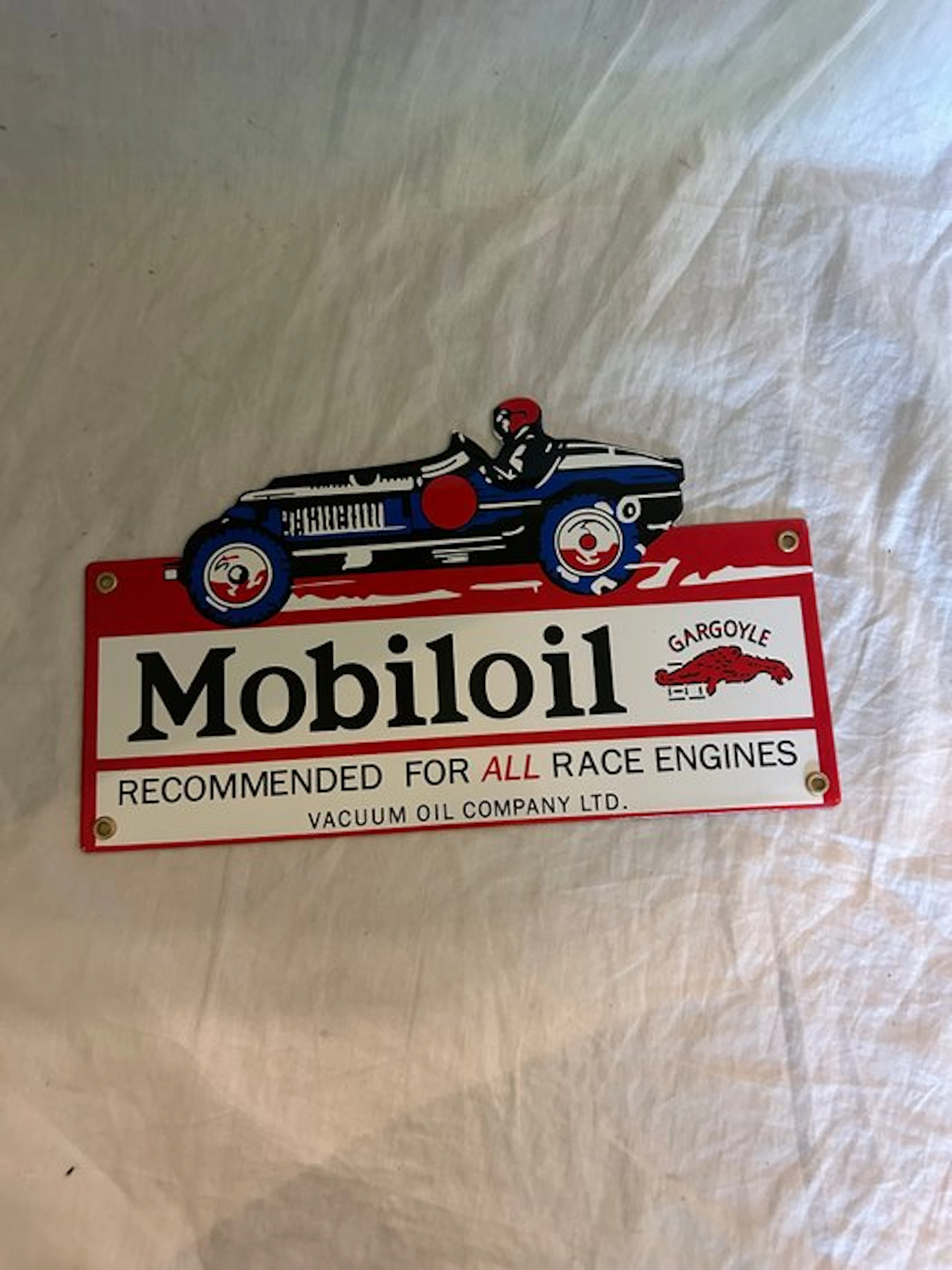Enamel board - Mobiloil - Enamel sign - Enamel