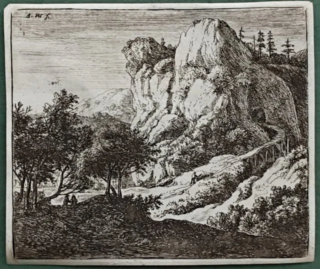 Anthonie Waterloo (c.1610-1690) - Il Ponte di legno Tortuoso