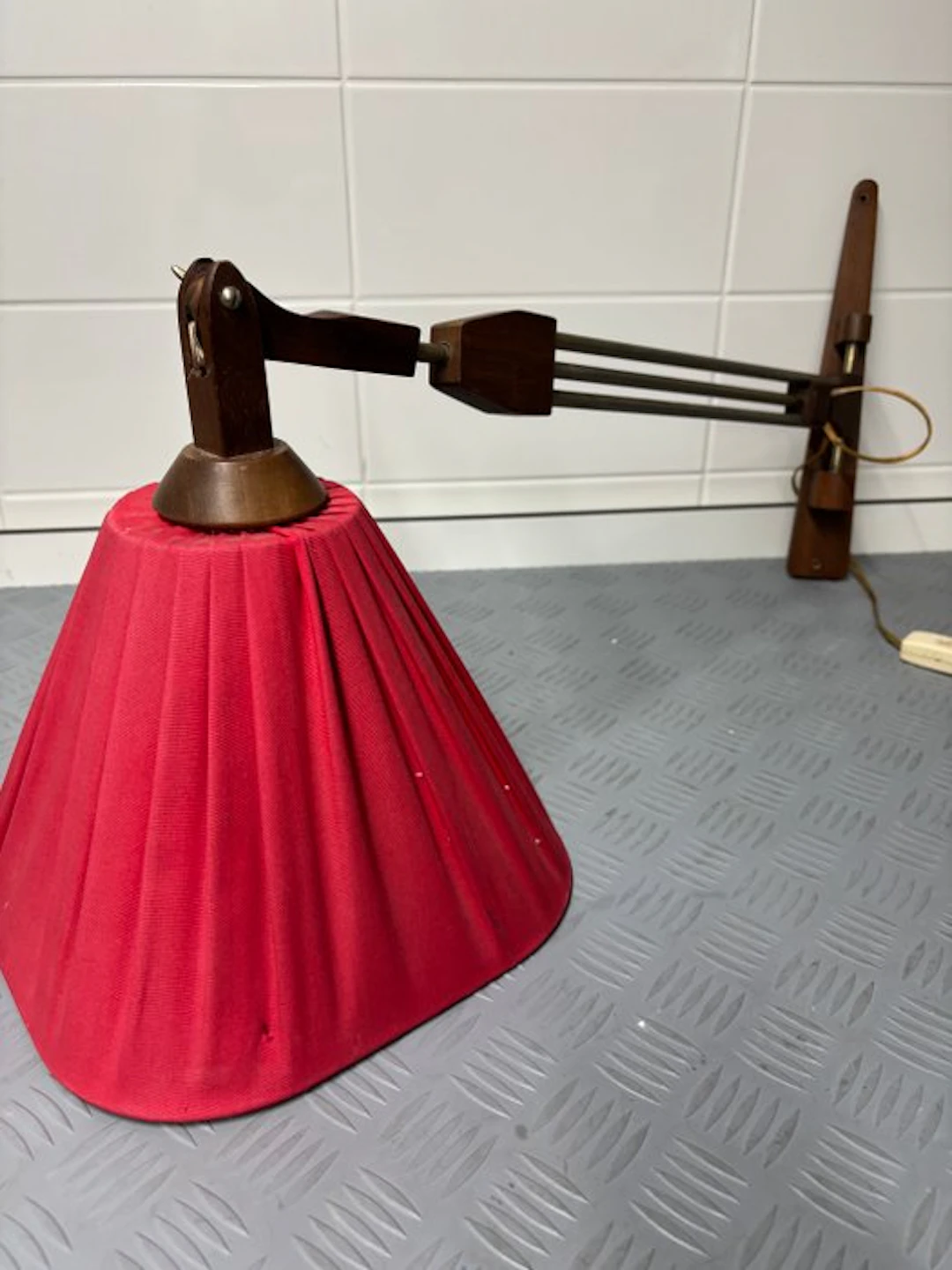 Lamp - Wood, Metal - Telescope wall lamp