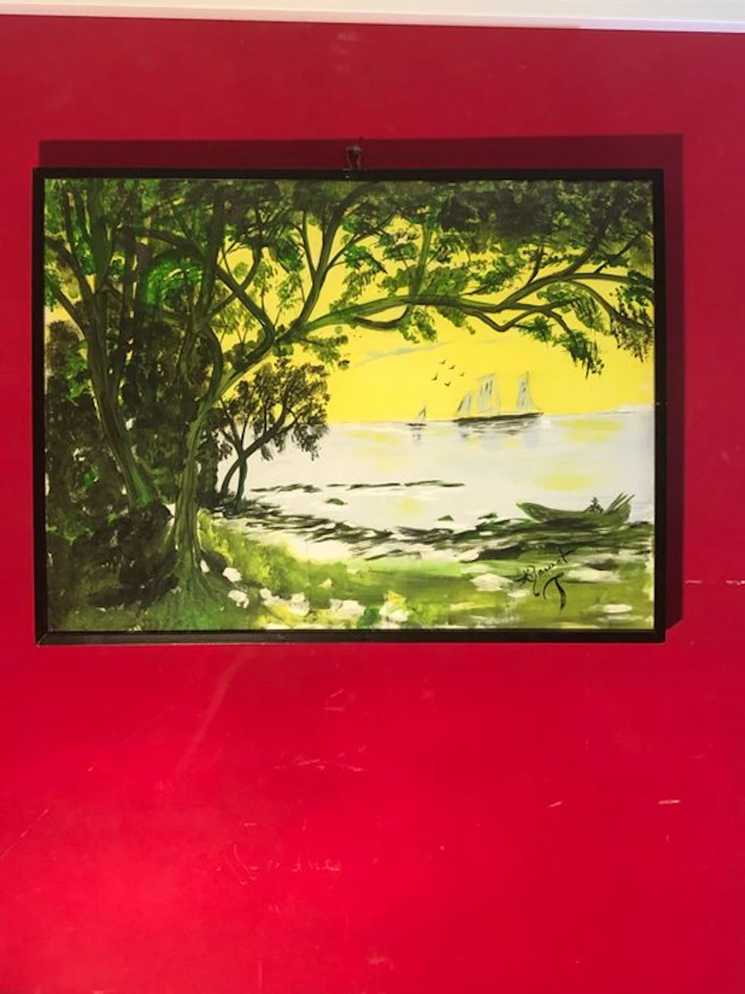 Kad'art - Coucher de soleil Bord de mer aux voiliers