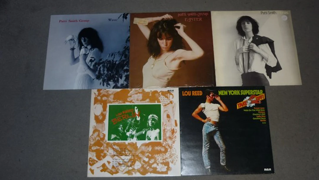 Patti Smith, Lou Reed - 5 Albums of these great artists - Flera titlar - Enskild vinylskiva - Olika pressningar (se beskrivning) - 1978