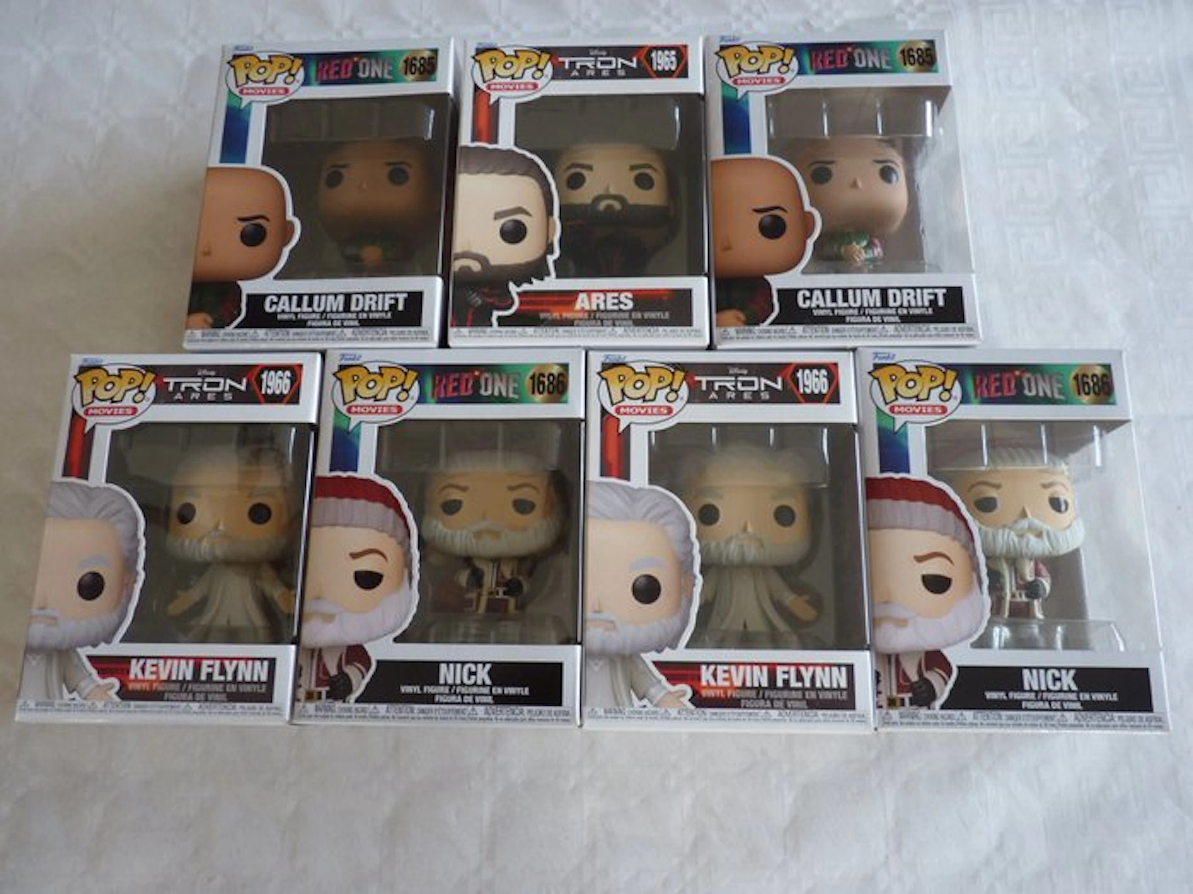 Funko, Habro - Funko Pop Kevin Flynn; Nick; Callum Drift; Ares