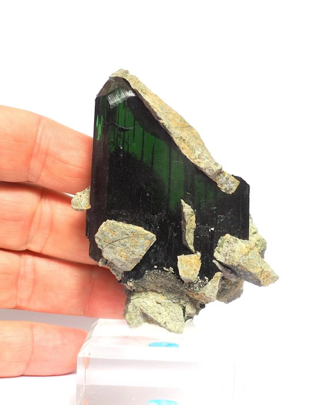 Vivianite Crystals on matrix - Height: 7 cm - Width: 9 cm- 150 g