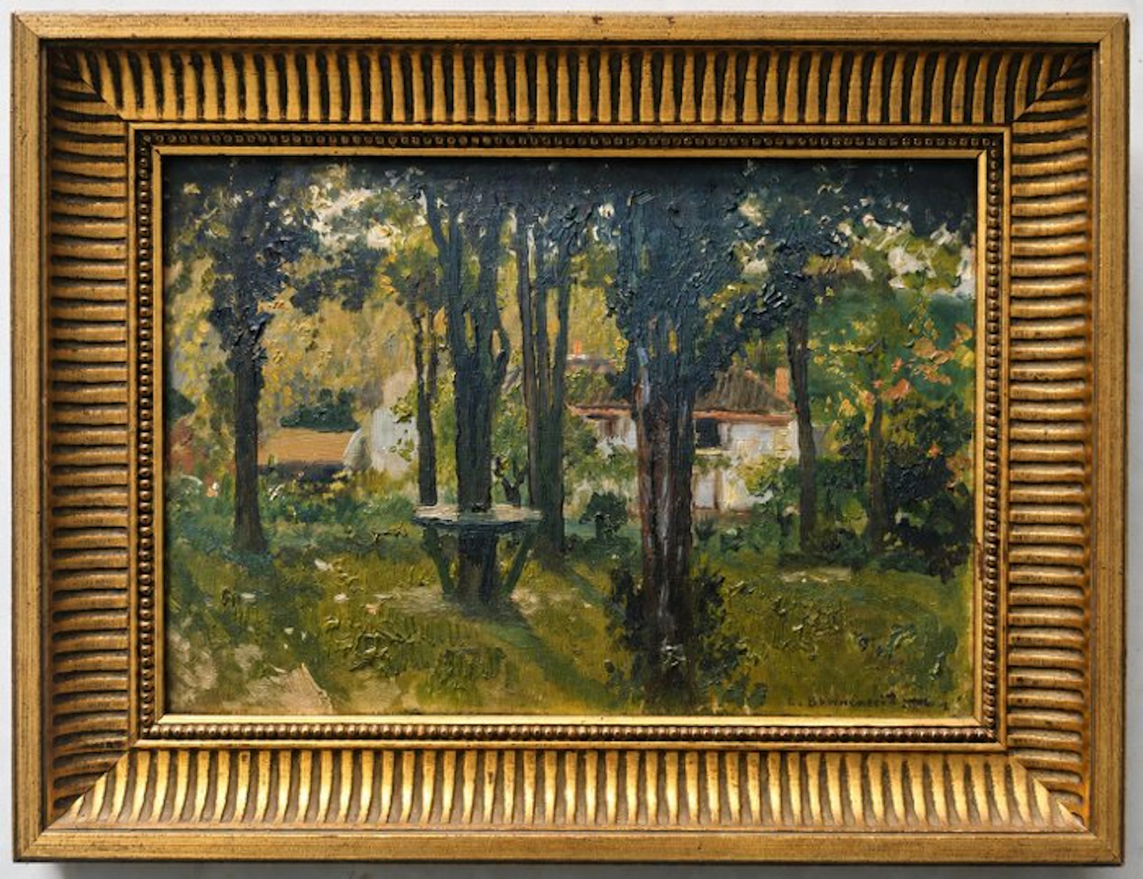 Carlo Brancaccio (1861–1920) - Le jardin aux grands arbres