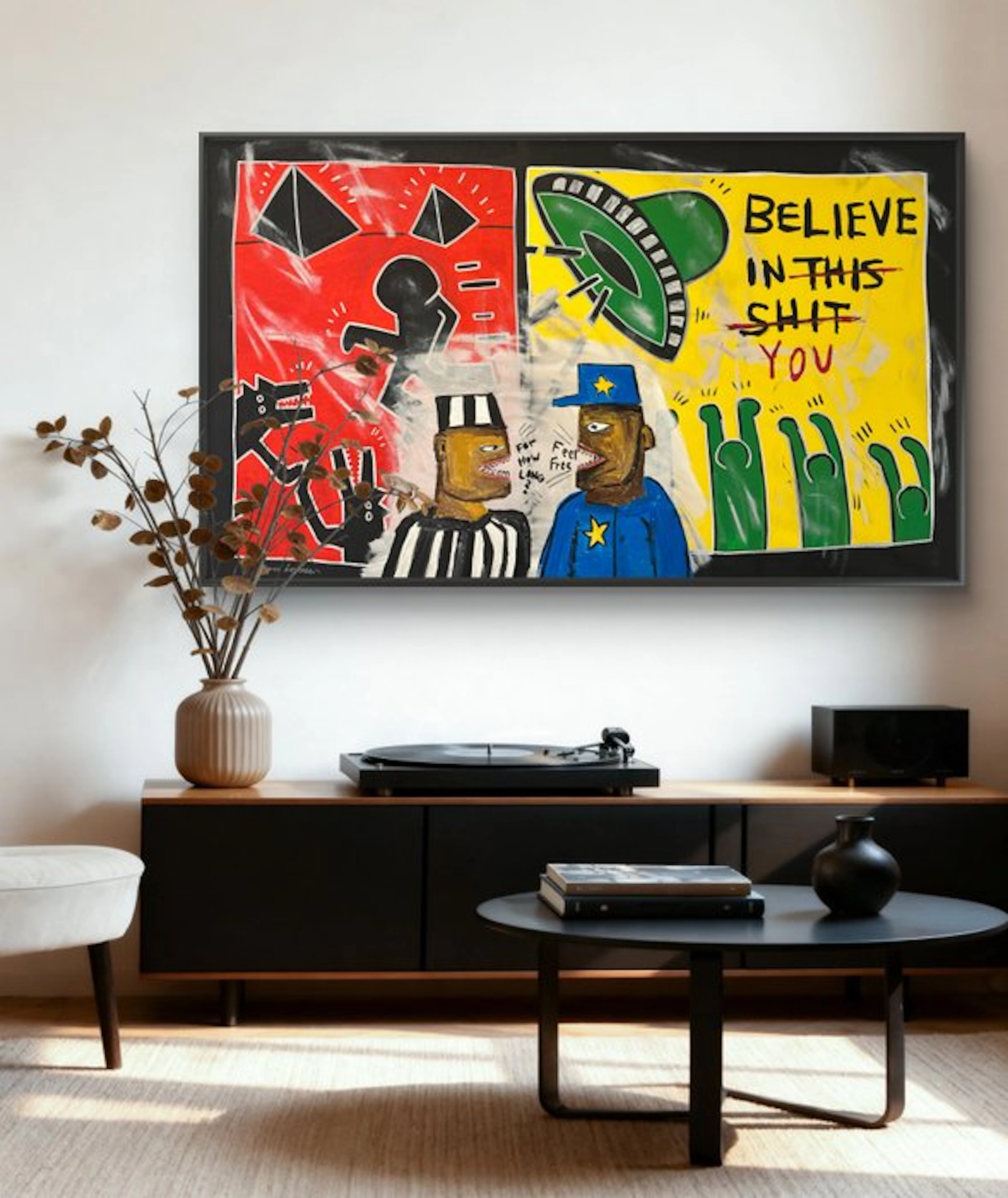 Malo - Feel Free - basquiat haring style