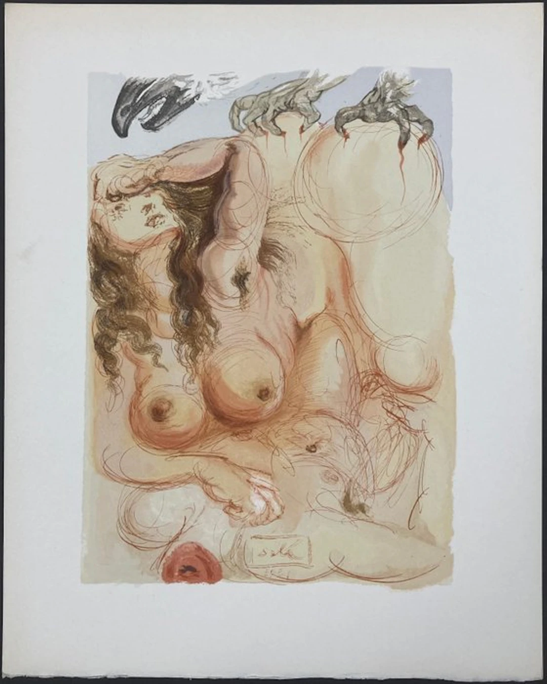 Salvador Dali (1904-1989) - The Eagle of Grace - La Divine Comedie