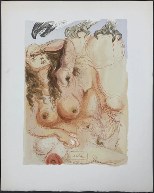 Salvador Dali (1904-1989) - The Eagle of Grace - La Divine Comedie