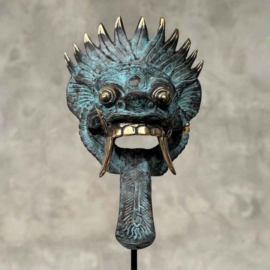 Sculpture, NO RESERVE PRICE - Barong on Stand - 31 cm - Bronze