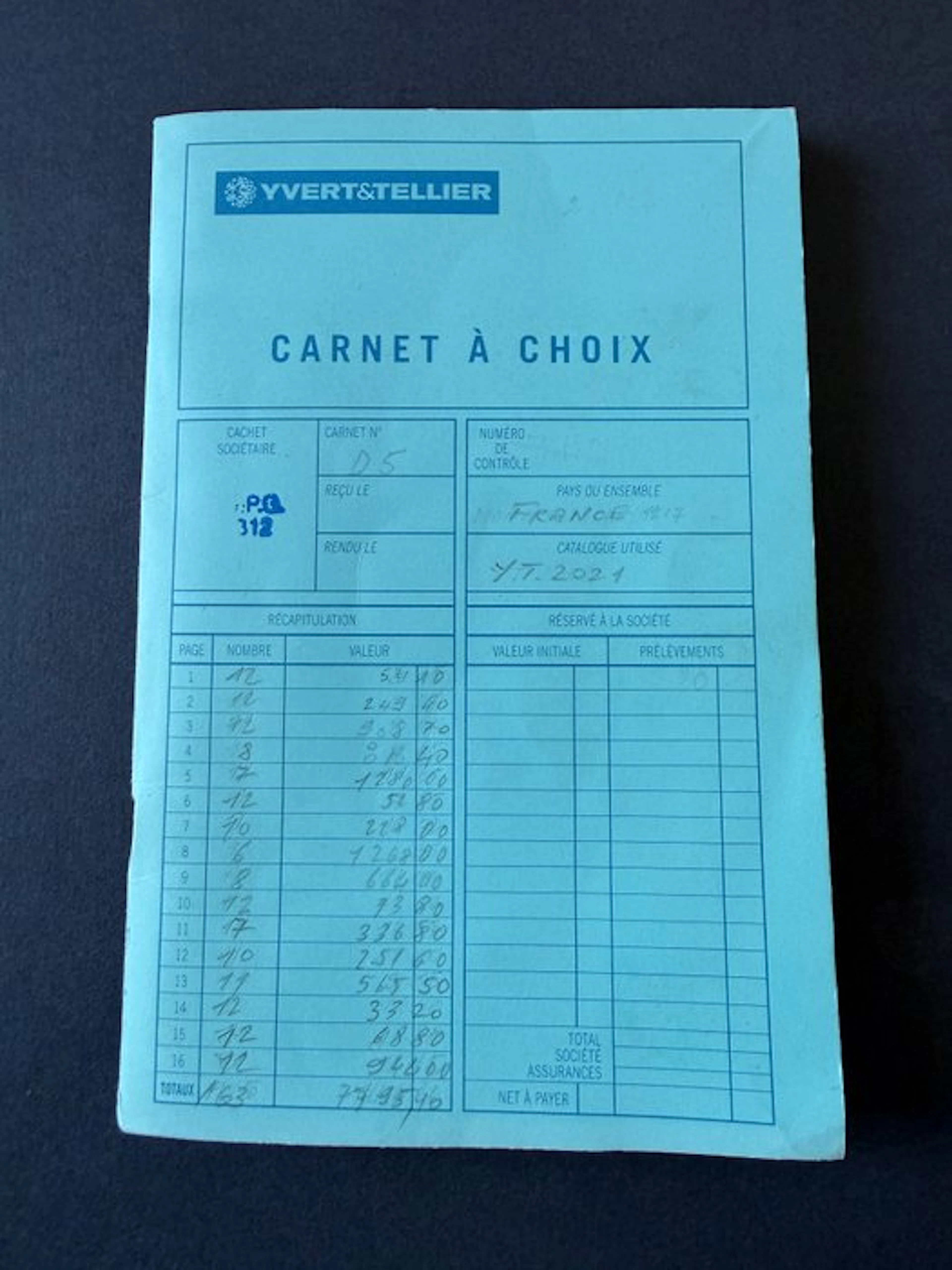 France - Lot "Modernes" in a small notebook (Semeuses