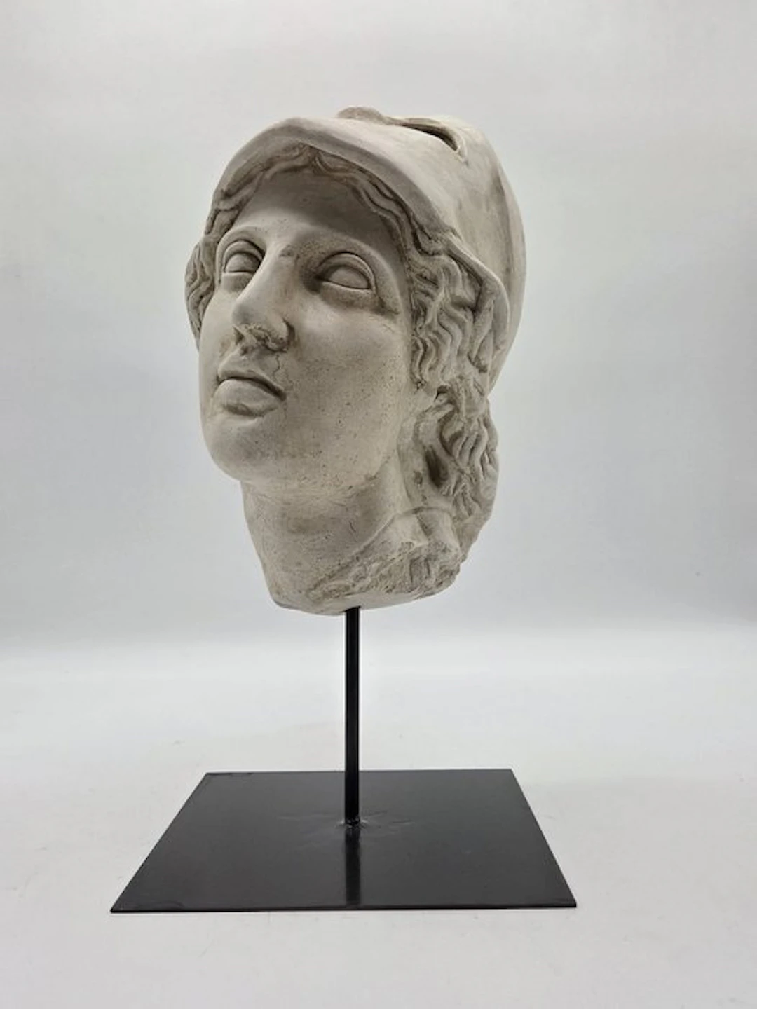 Sculpture, Testa di Atena - 38 cm - marble powder