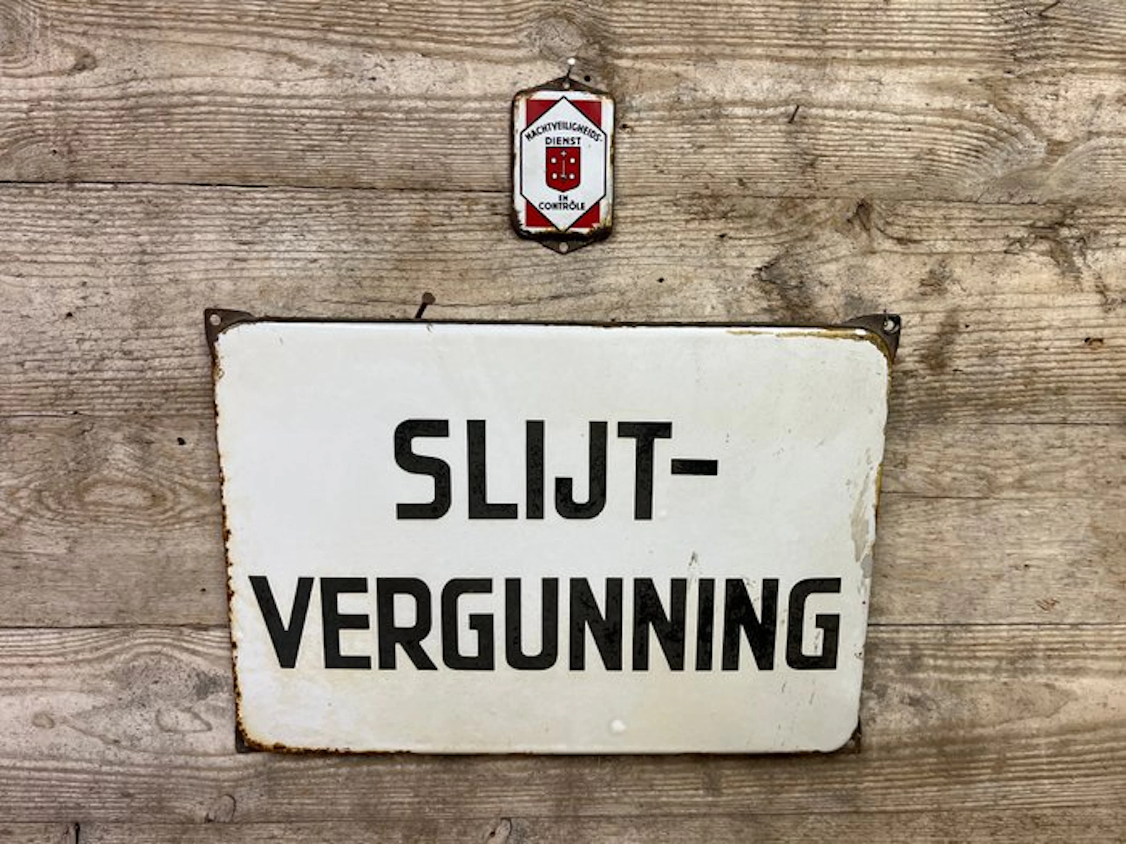enamel signs - Enamel sign (2) - Iron, Enamel