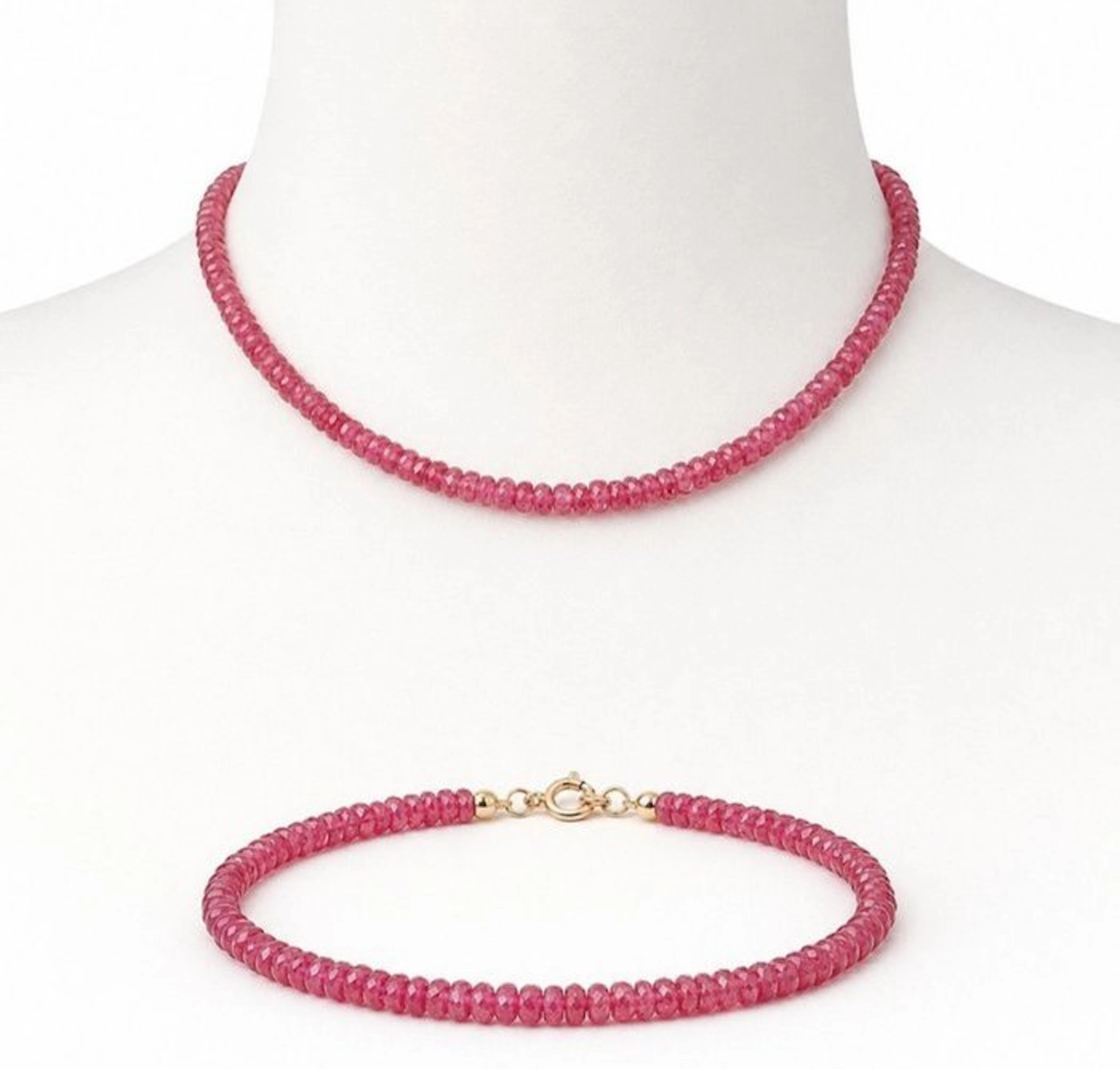 No reserve price - 2 piece jewellery set - 18 kt
