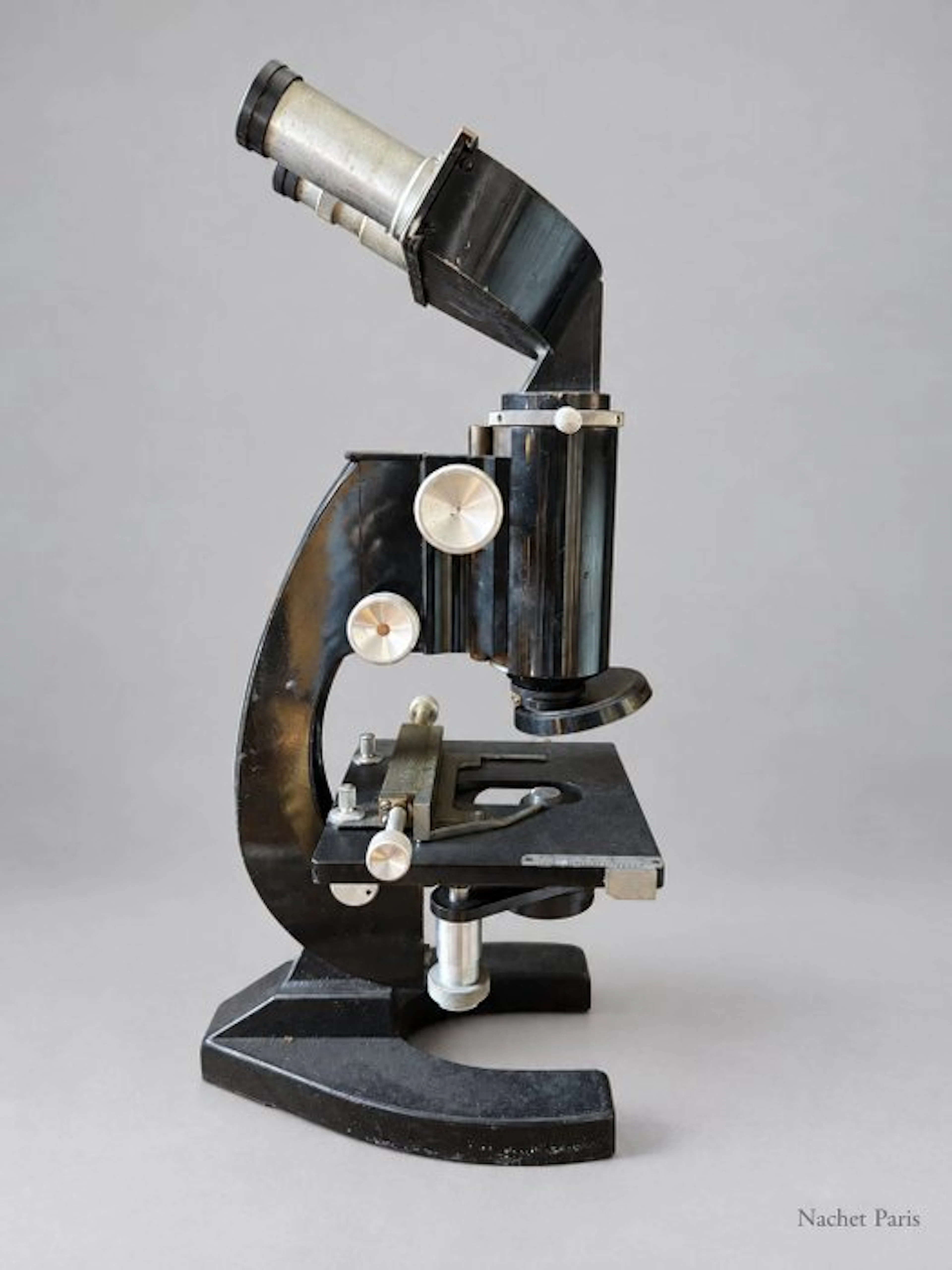 Binocular microscope - 99100 - 1930-1940, 1940-1950 - France - nachet paris