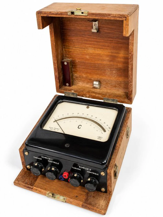 " BL " Ancien thermomètre électrique de précision à cadran analogique