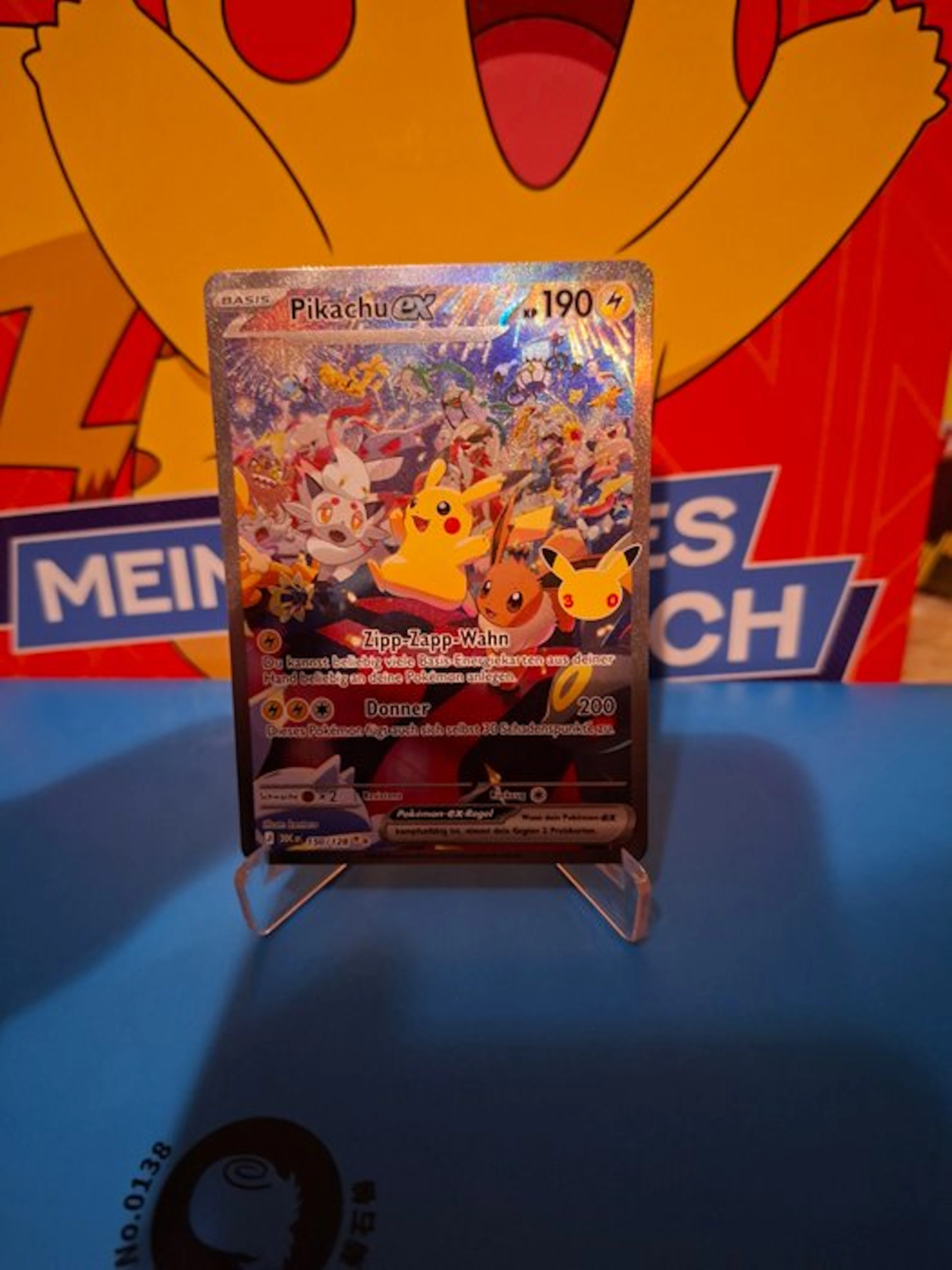 1 Card - Pikachu 150/128 Promo card