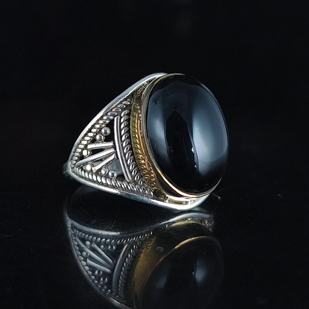 Silver - Ring - onix