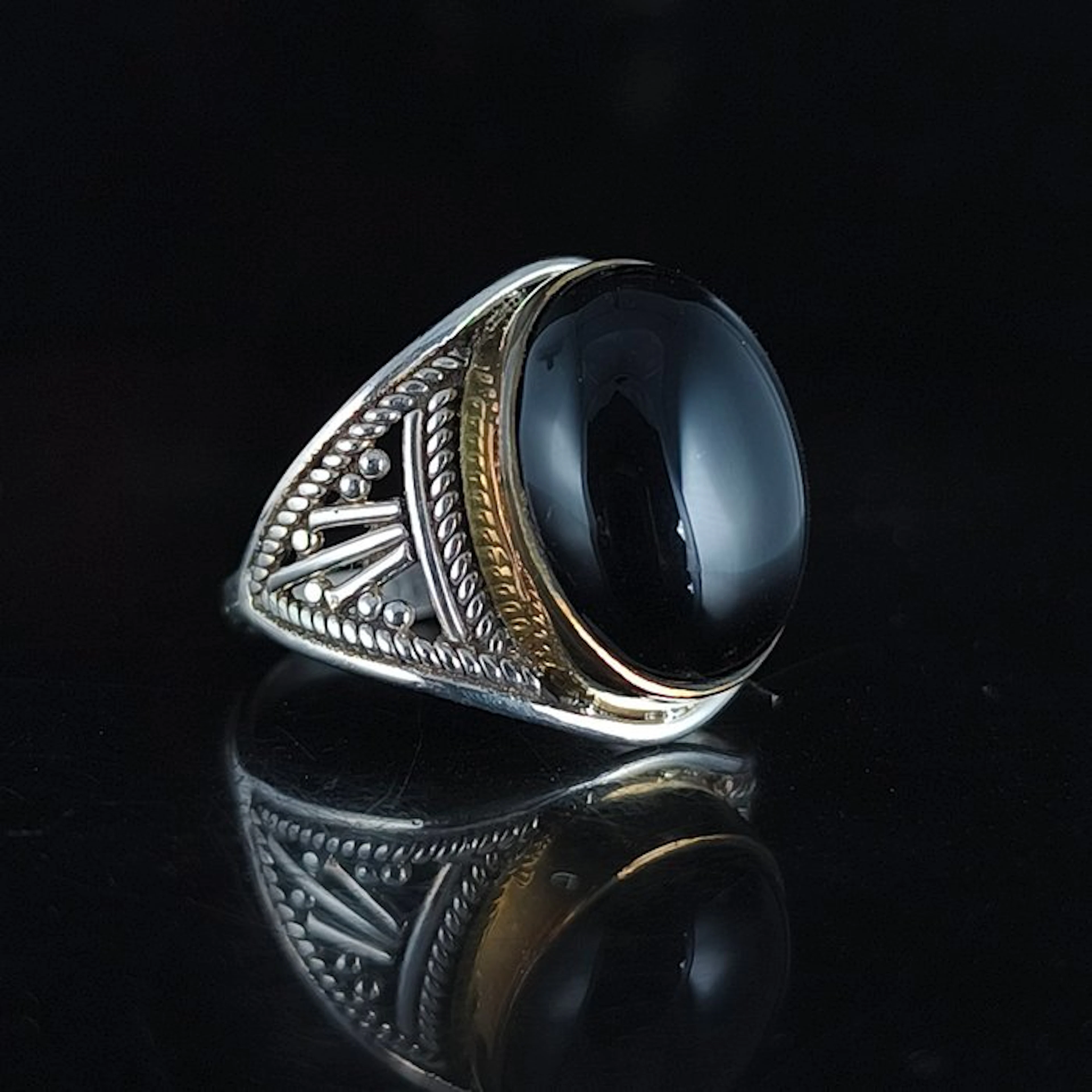 Silver - Ring - onix