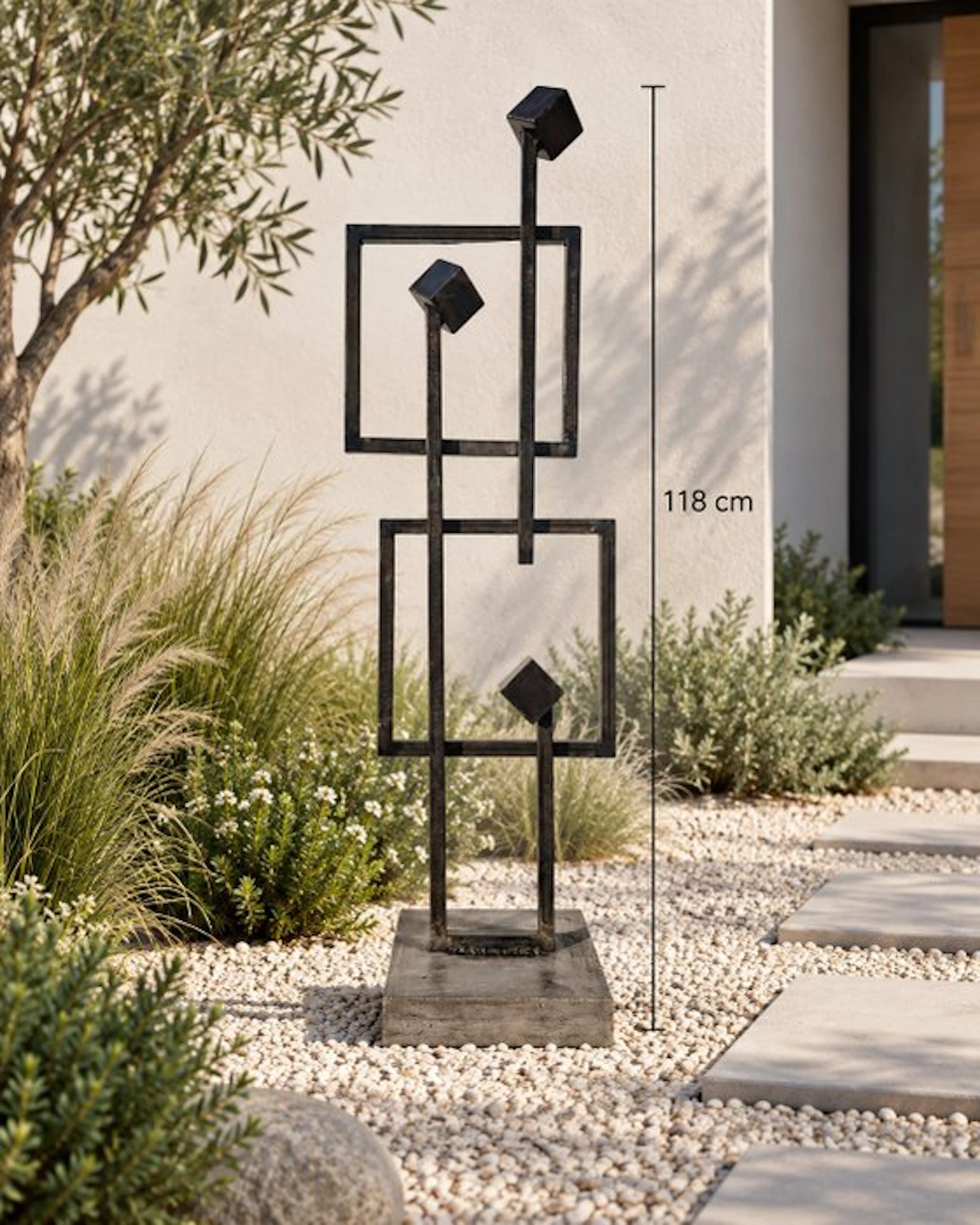 D.B - Sculpture Geometric Balance solid outdoor/indoor XXL size No Reserve