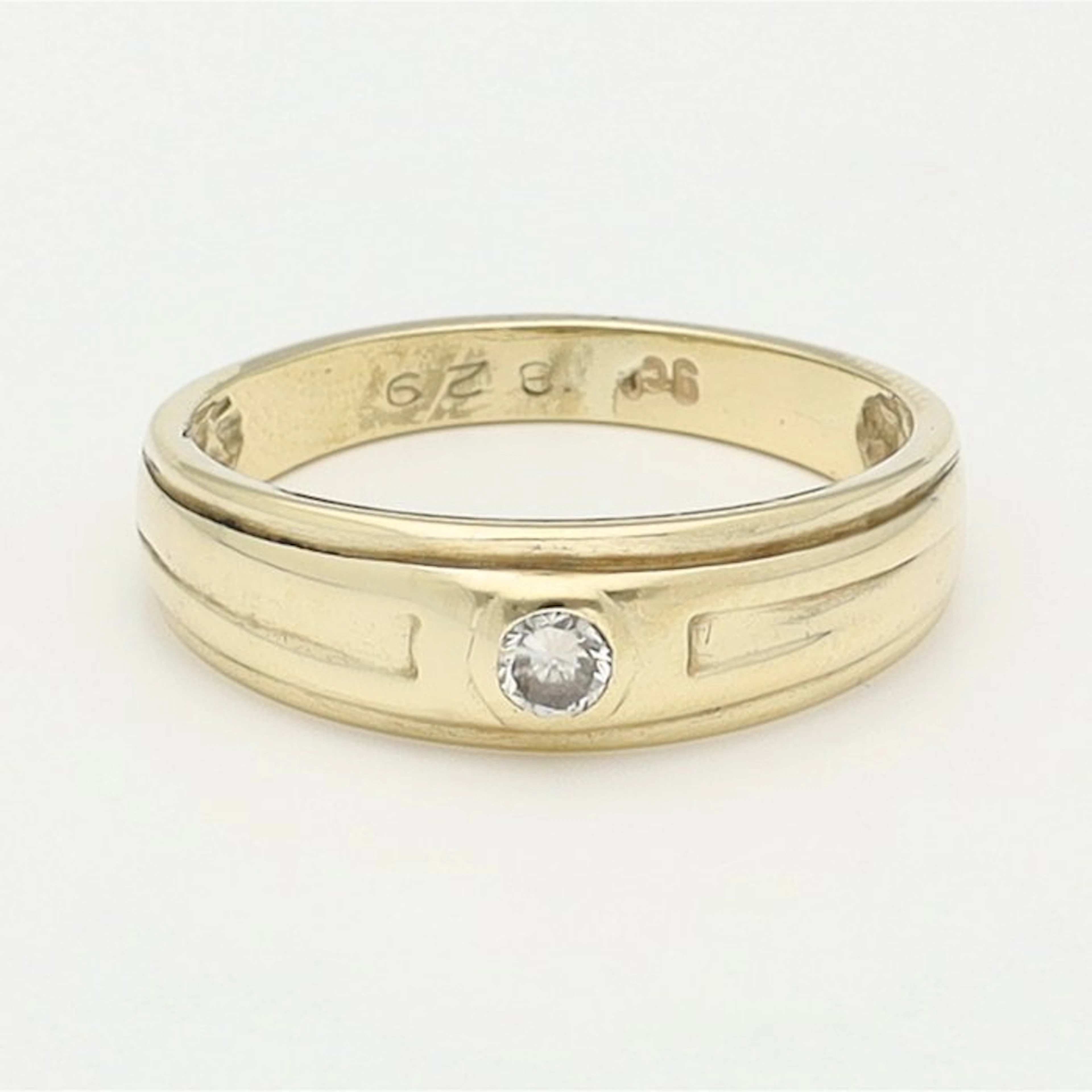 Ring - 18 kt. Yellow gold Diamond (Natural)