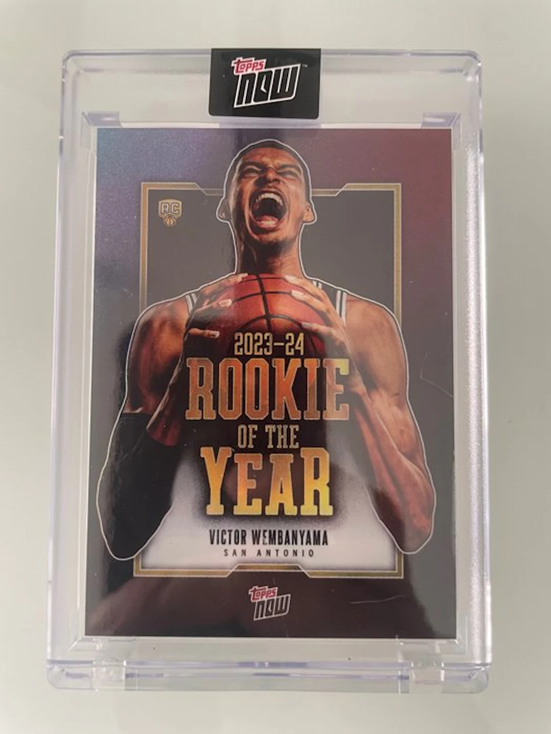 2023/24 Topps Topps Now Victor Wembanyama VW-6 Rookie card