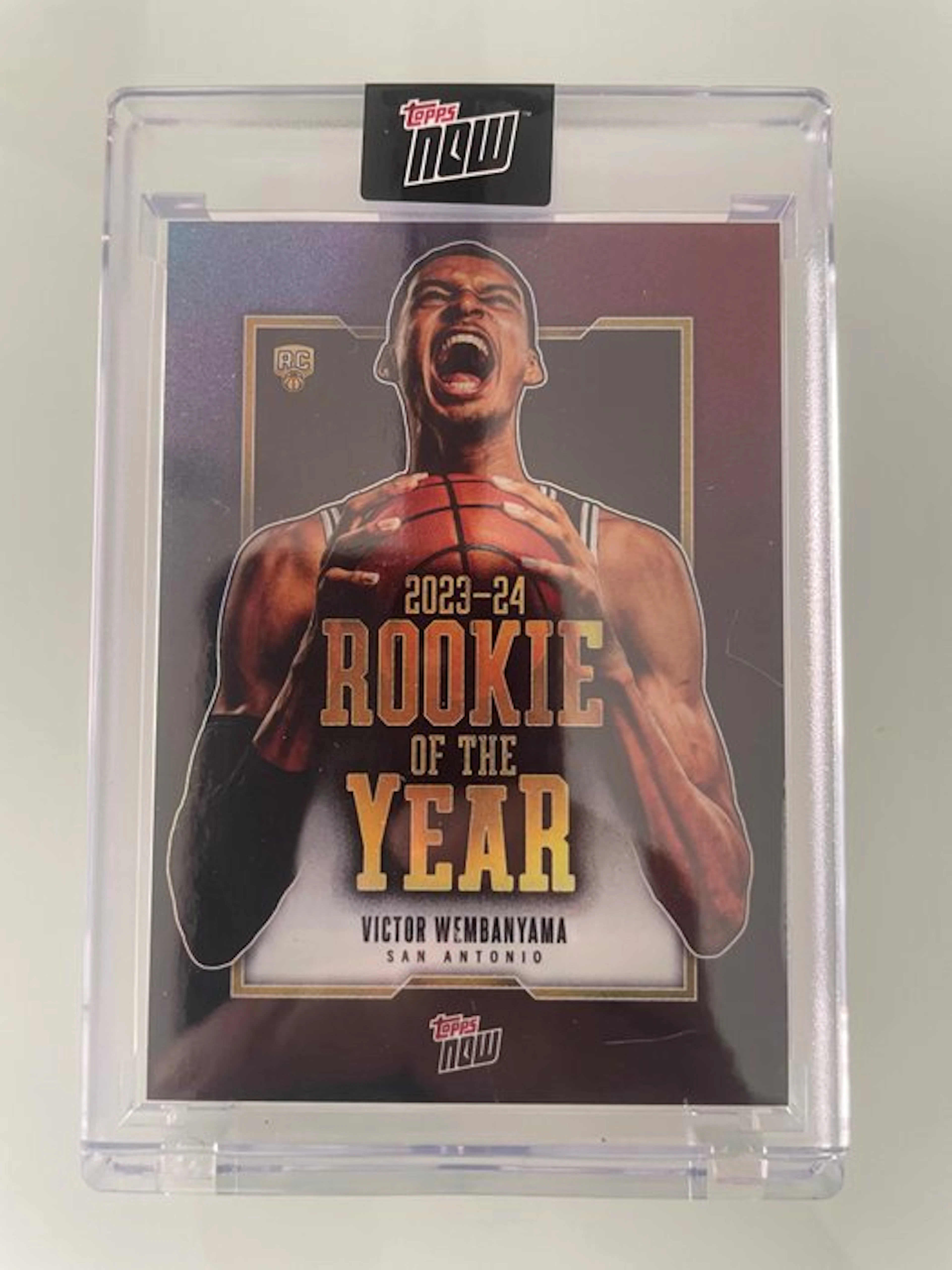 2023/24 Topps Topps Now Victor Wembanyama VW-6 Rookie card