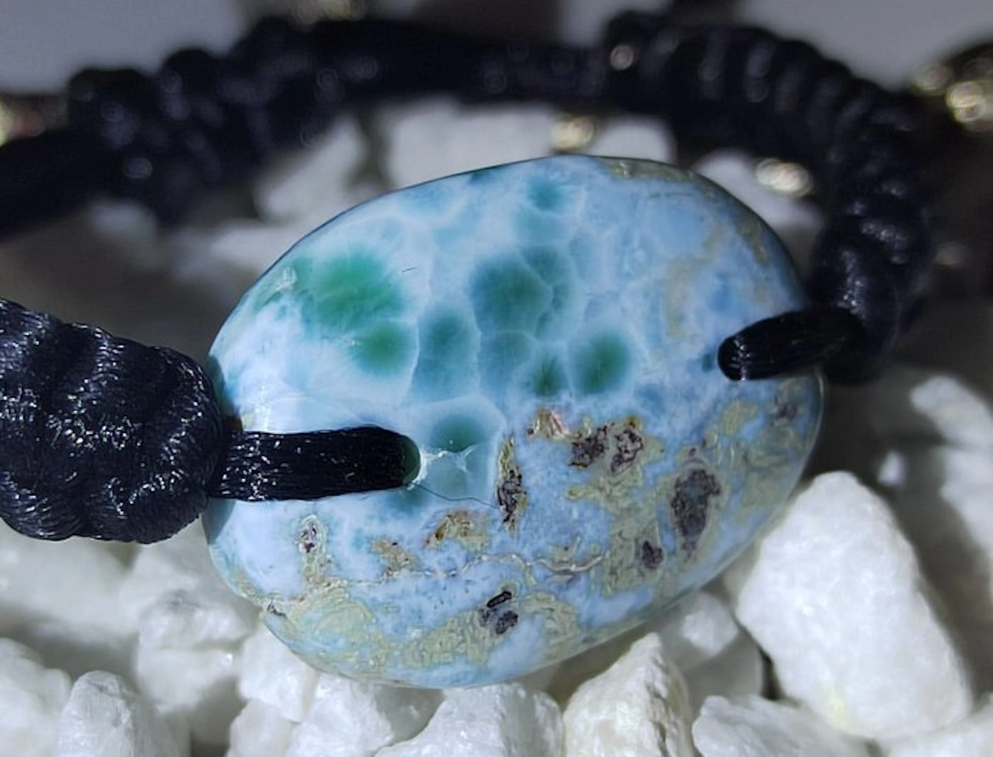 Larimar bracelet-high quality-72,10 cts- No Reserve Price- 14.42 g