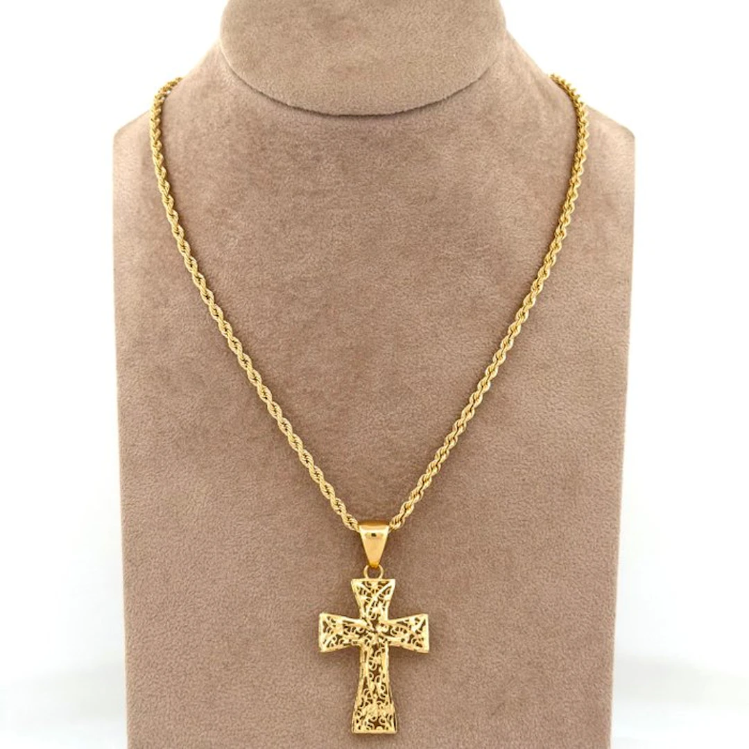 Necklace - 18 kt. Yellow gold - Croce