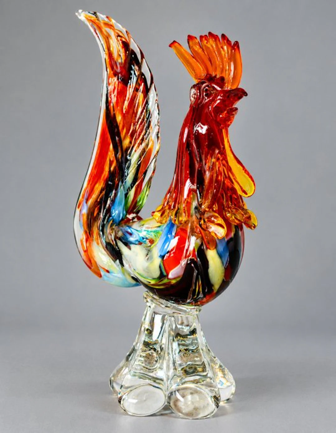 Sculpture, Centrotavola scultura in vetro - 28 cm - Glass