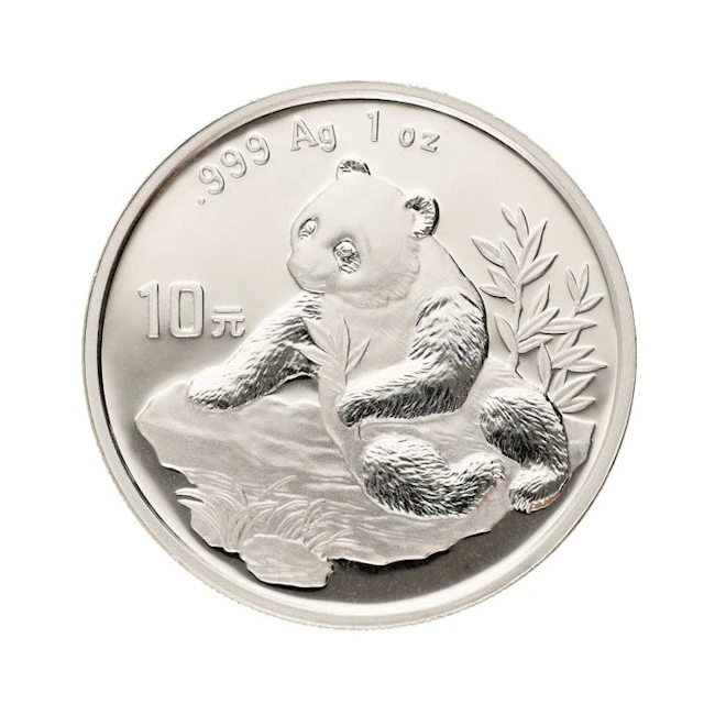 China. 10 Yuan 1998 - "Panda" (No reserve price)