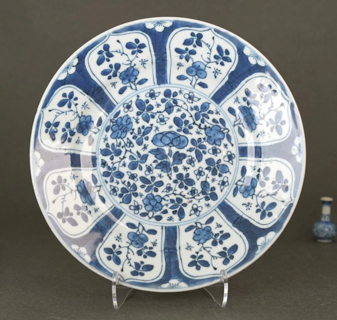 Kangxi (1662-1722) - Plate - Peonies