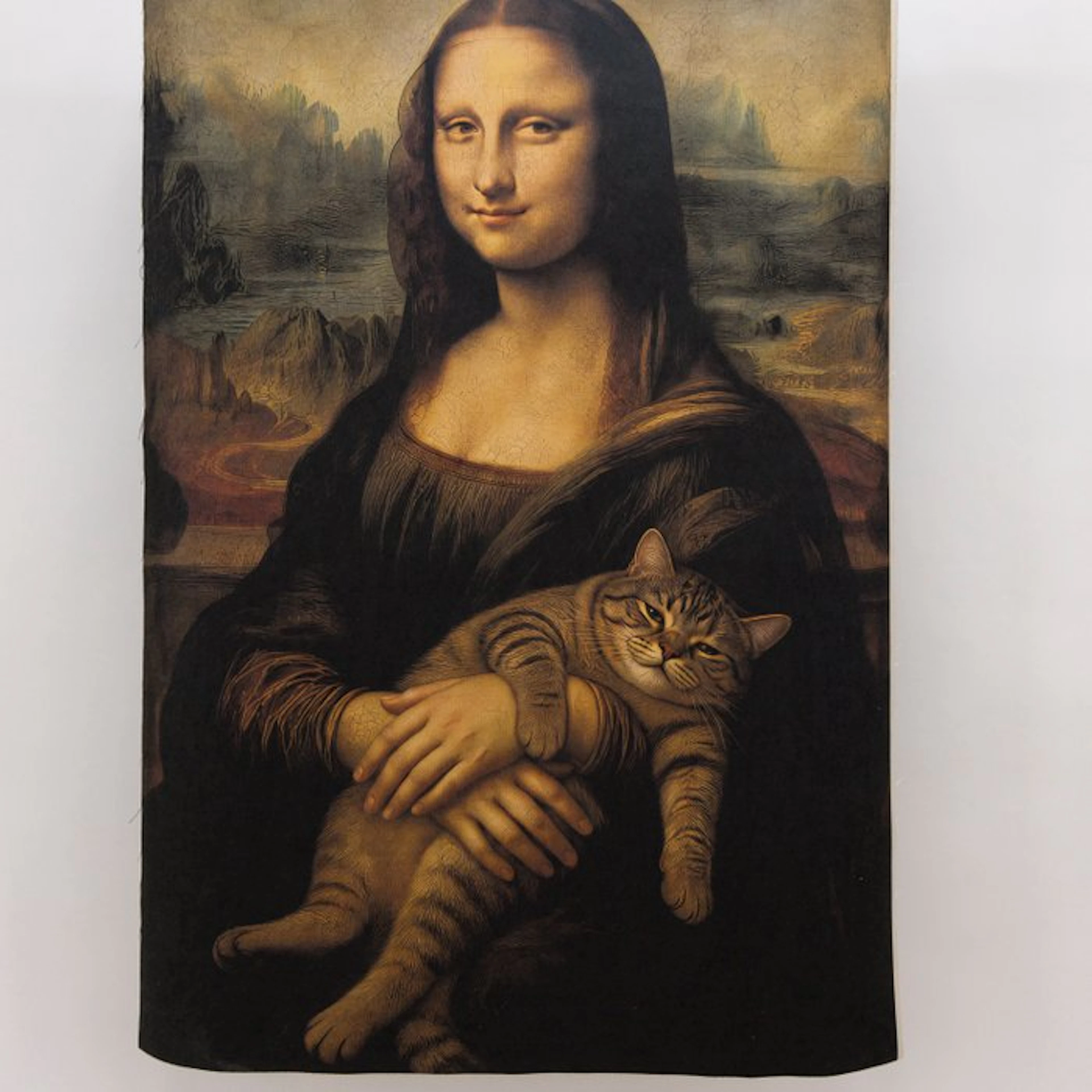 Panel - GA017 - Decorative “The Mona Lisa and the Cat”...