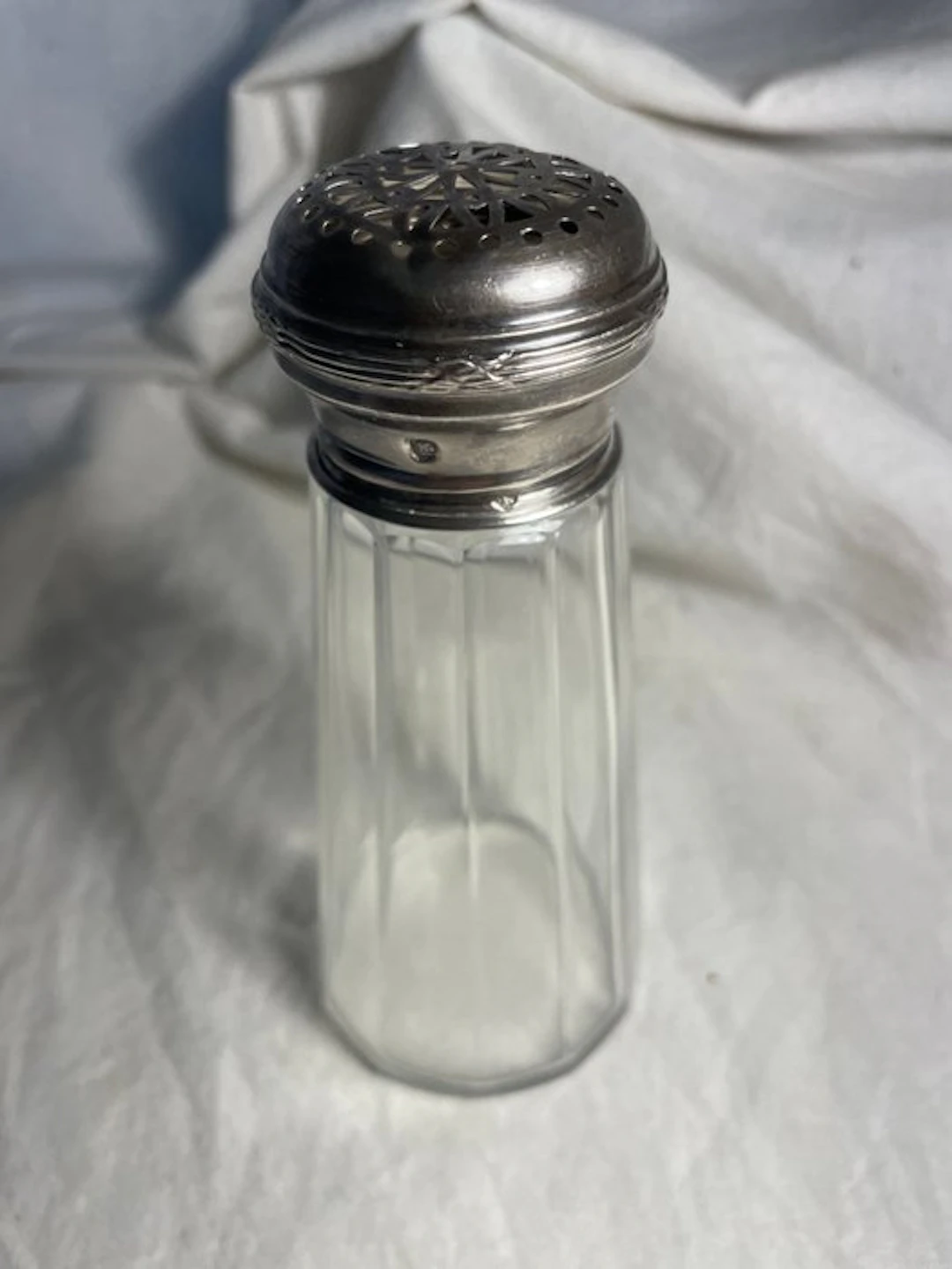A. COULOT - Sugar sifter - 1- antique powder shaker - Cristal & Argent Massif