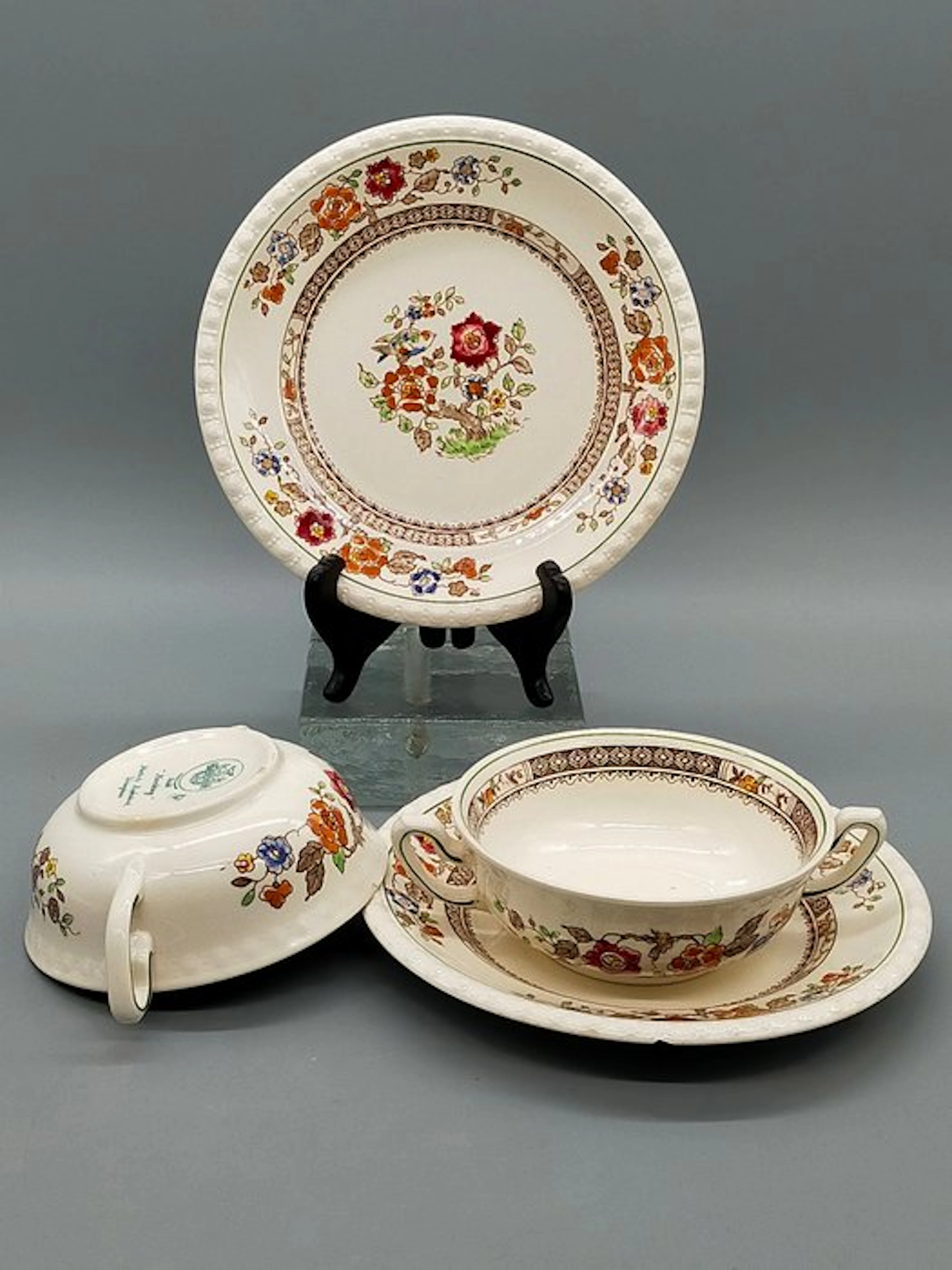 Villeroy & Boch - Dinner set - Nanking Suppentassen-Gedeck Mettlach - Ceramic