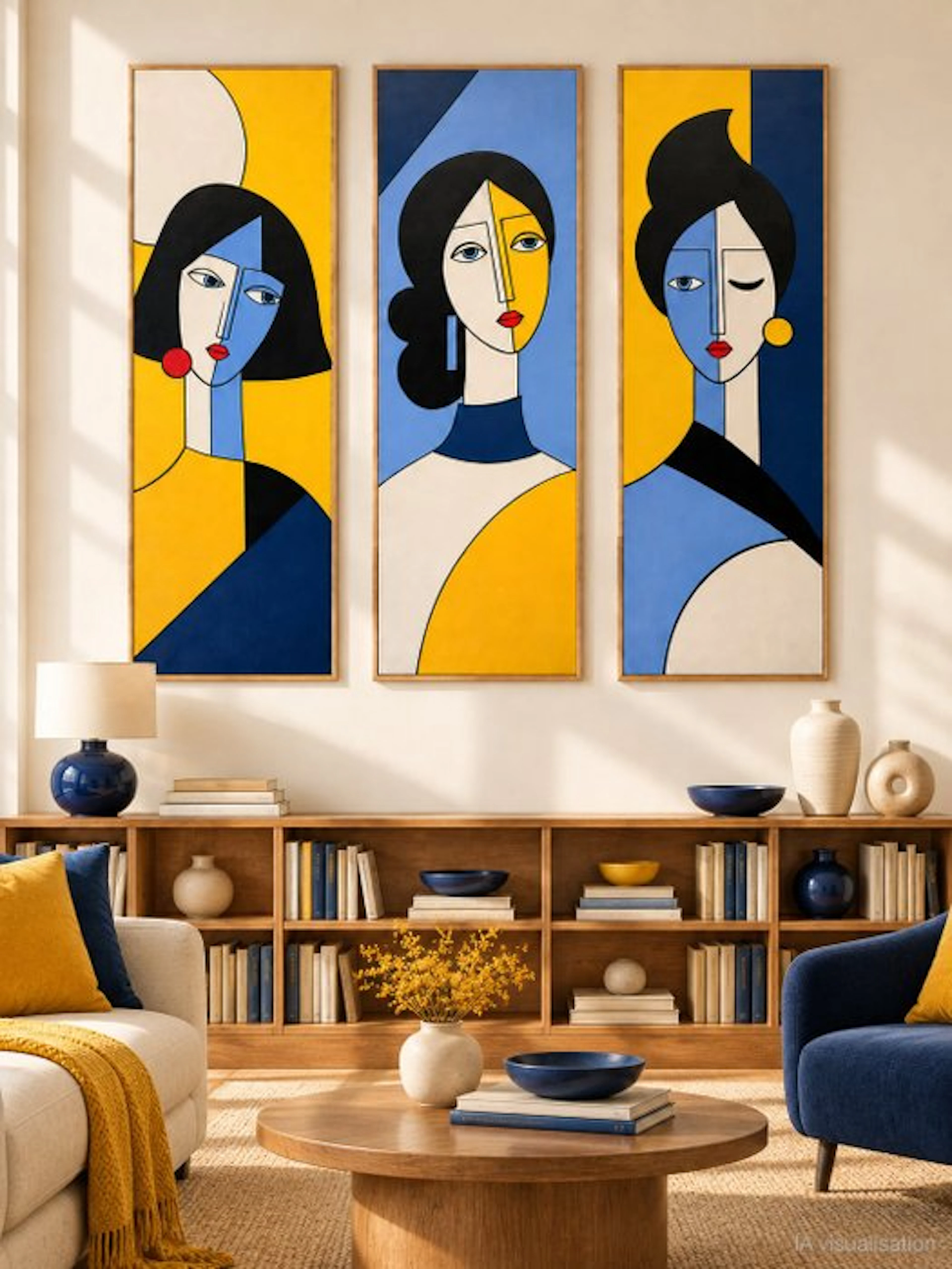 Marcel Mendez - Fragmented Face #145, 146, 147 -XL- ( No reserve )