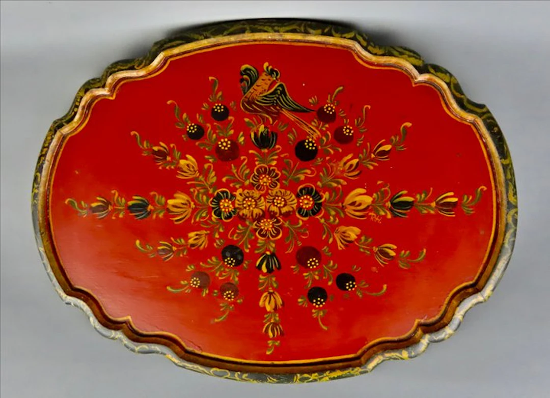 Hindeloopen Friesland RH - Tray - Wood - original hand-painted