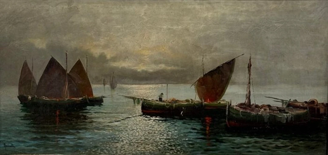 Gustavo Mancinelli (1842-1906) - Barche a vela