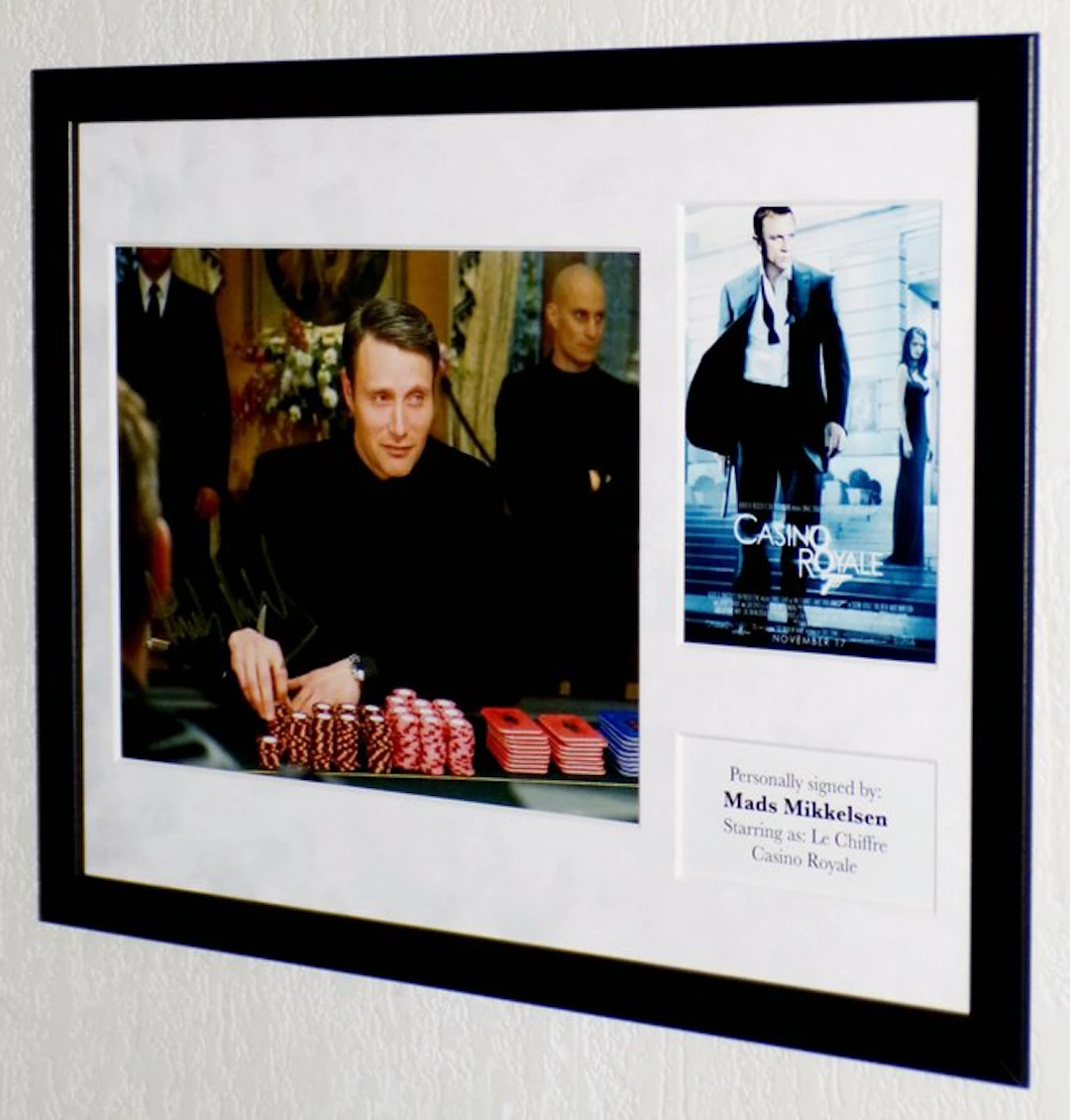 James Bond 007: Casino Royale - Mads Mikkelsen (Le Chiffre) Premium Framed