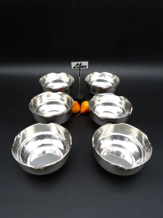Set of bowls (6) - .800 silver - Egypt