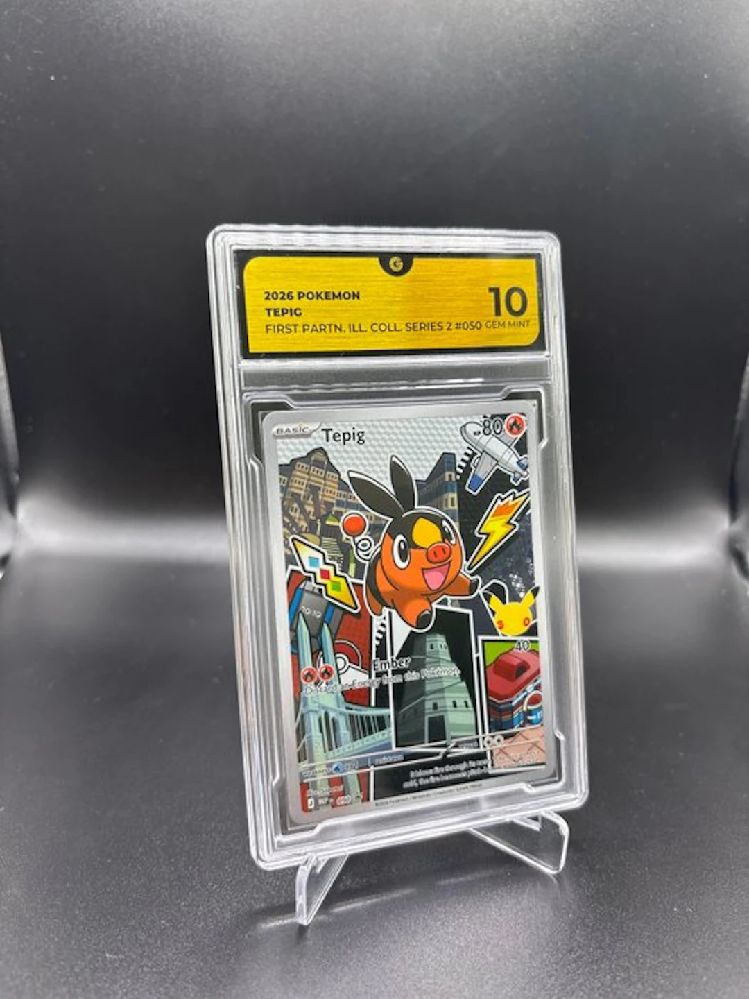 Pokémon - 1 Graded card - Tepig 050 First Partner Ill...