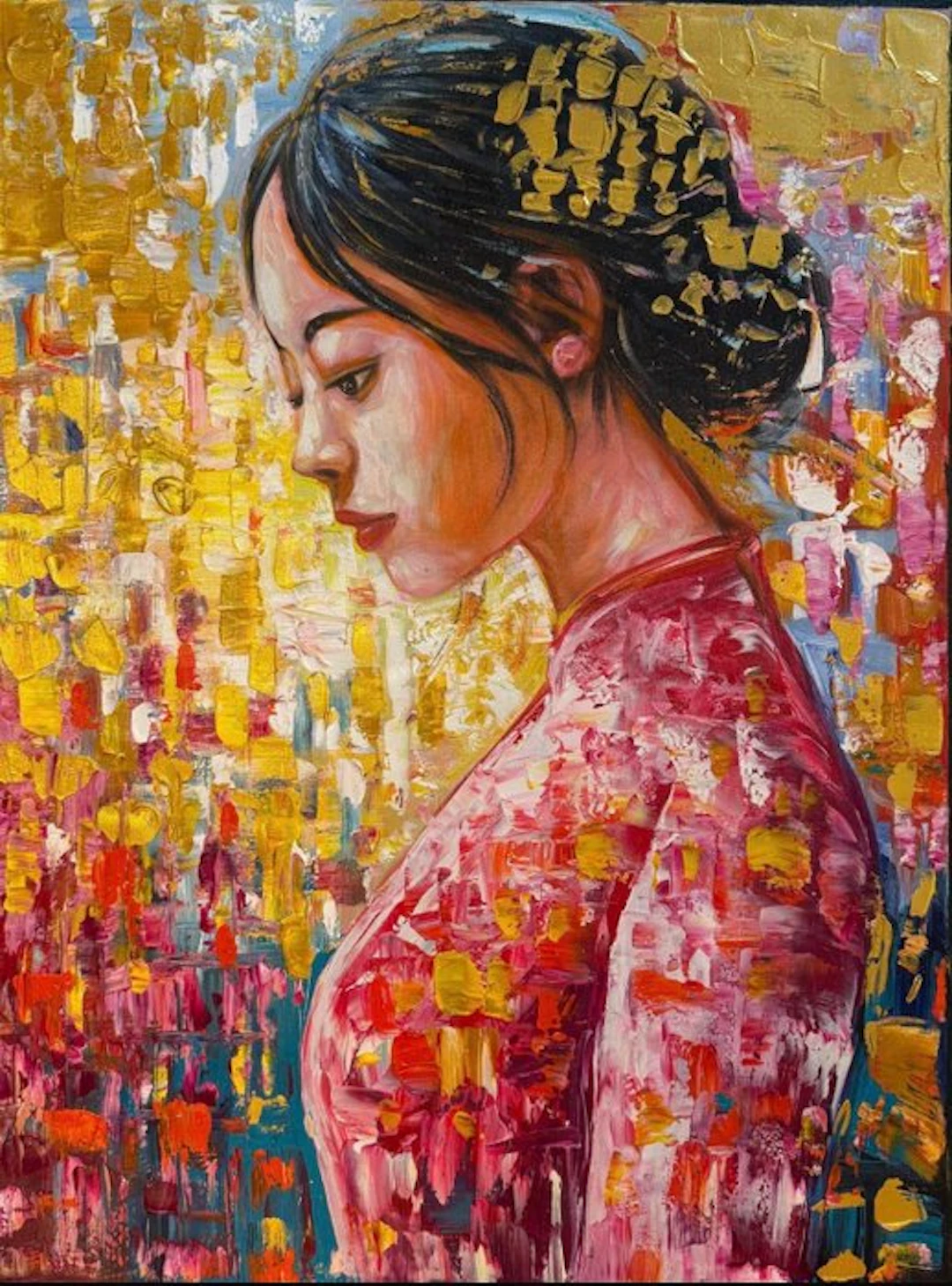 Nguyễn V.L (1993) - Douceur d'automne ↑80 →60 cm ✦ Vendu sans prix de réserve ✓