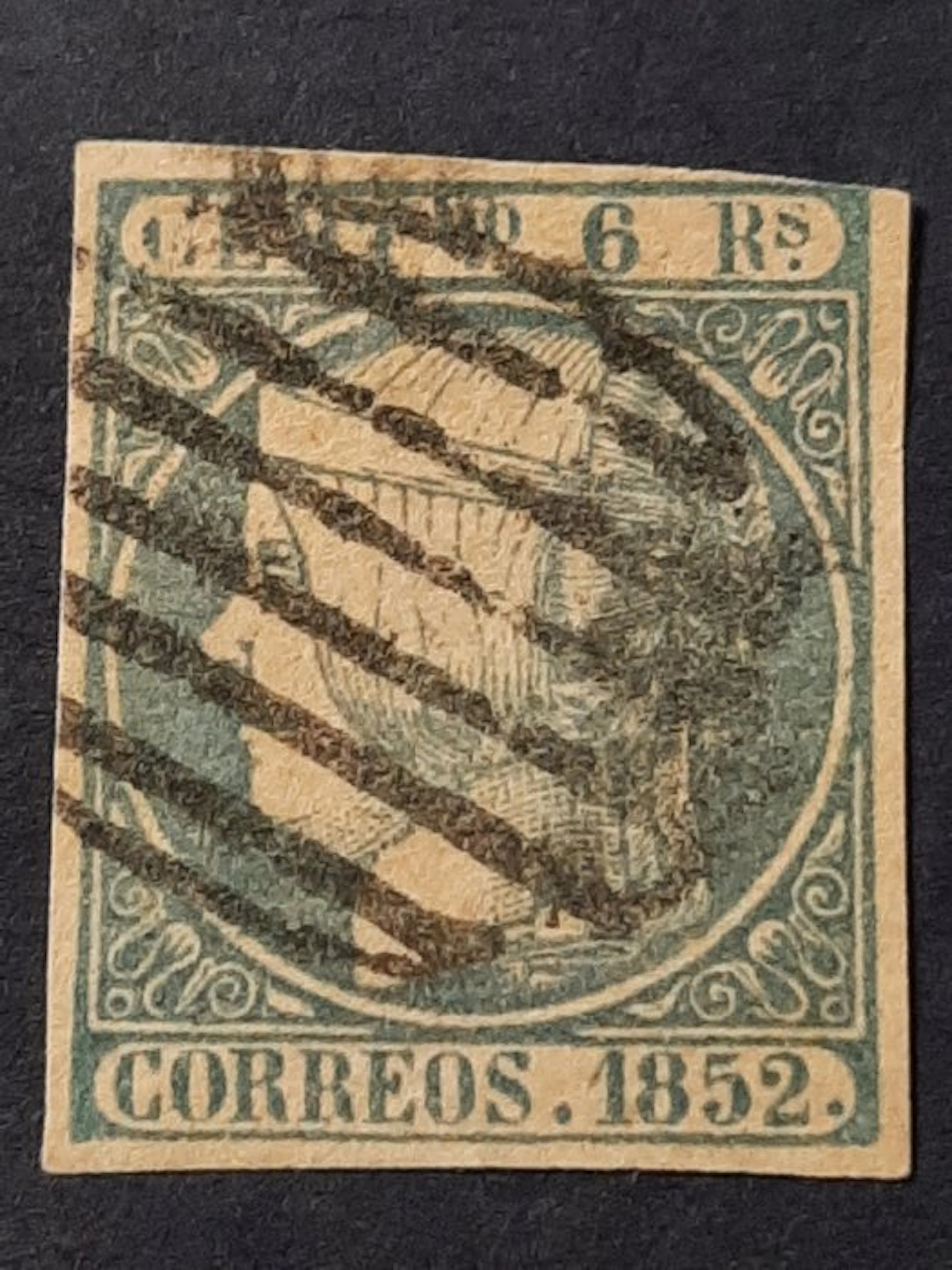 Spain 1852 - Queen Elizabeth II. NO RESERVE PRICE. Unperforated. - Edifil 16