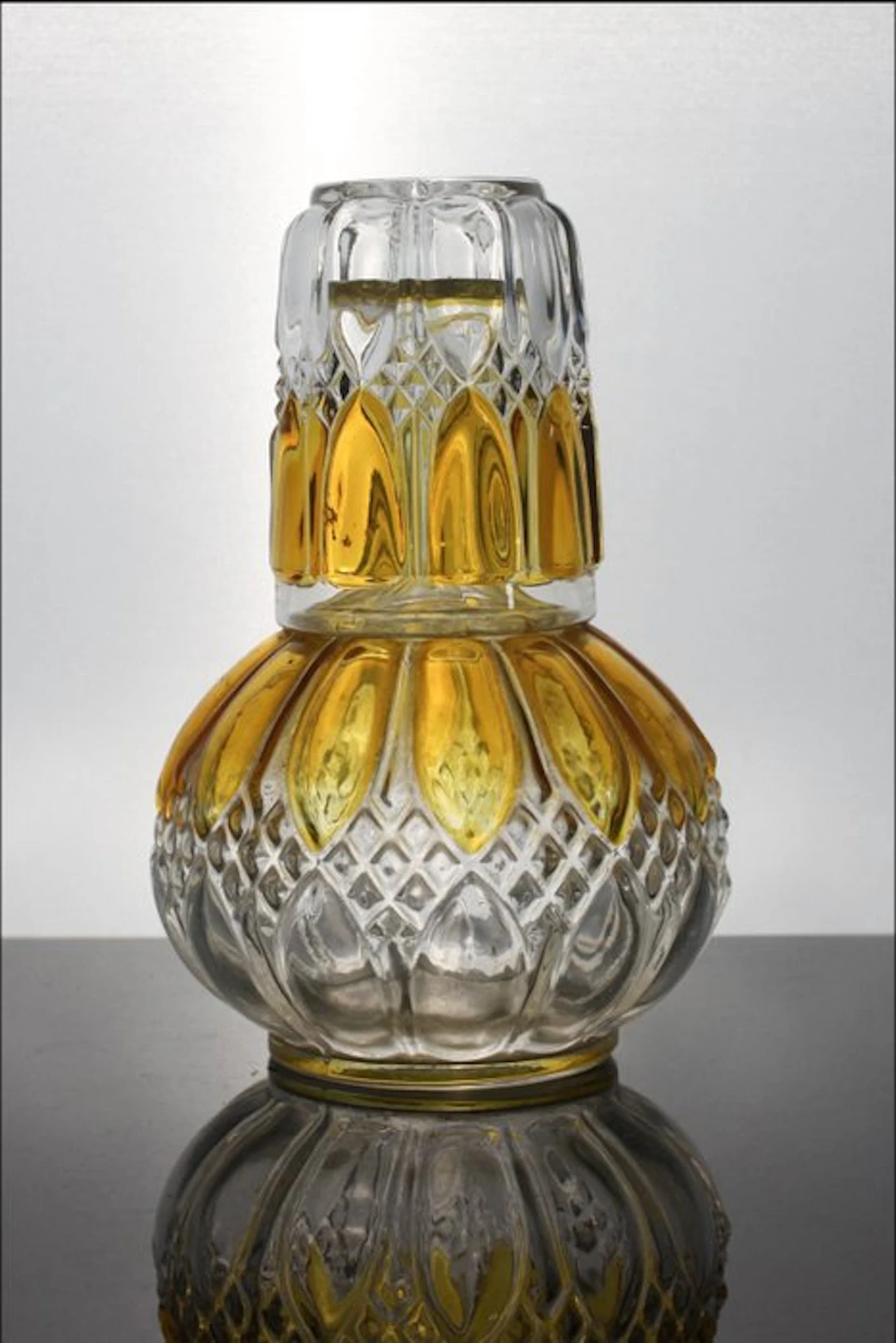 Art Deco Toilet set (2) - Val Saint Lambert - Glass