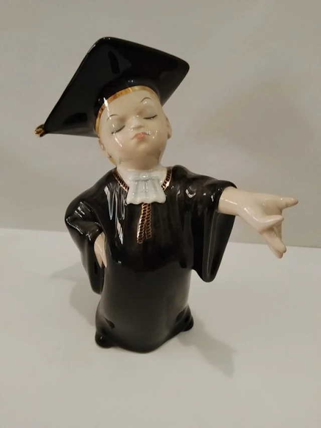Lenci - Masini Mario - Sculpture, Avvocatino - 26 cm - Ceramic - 1930