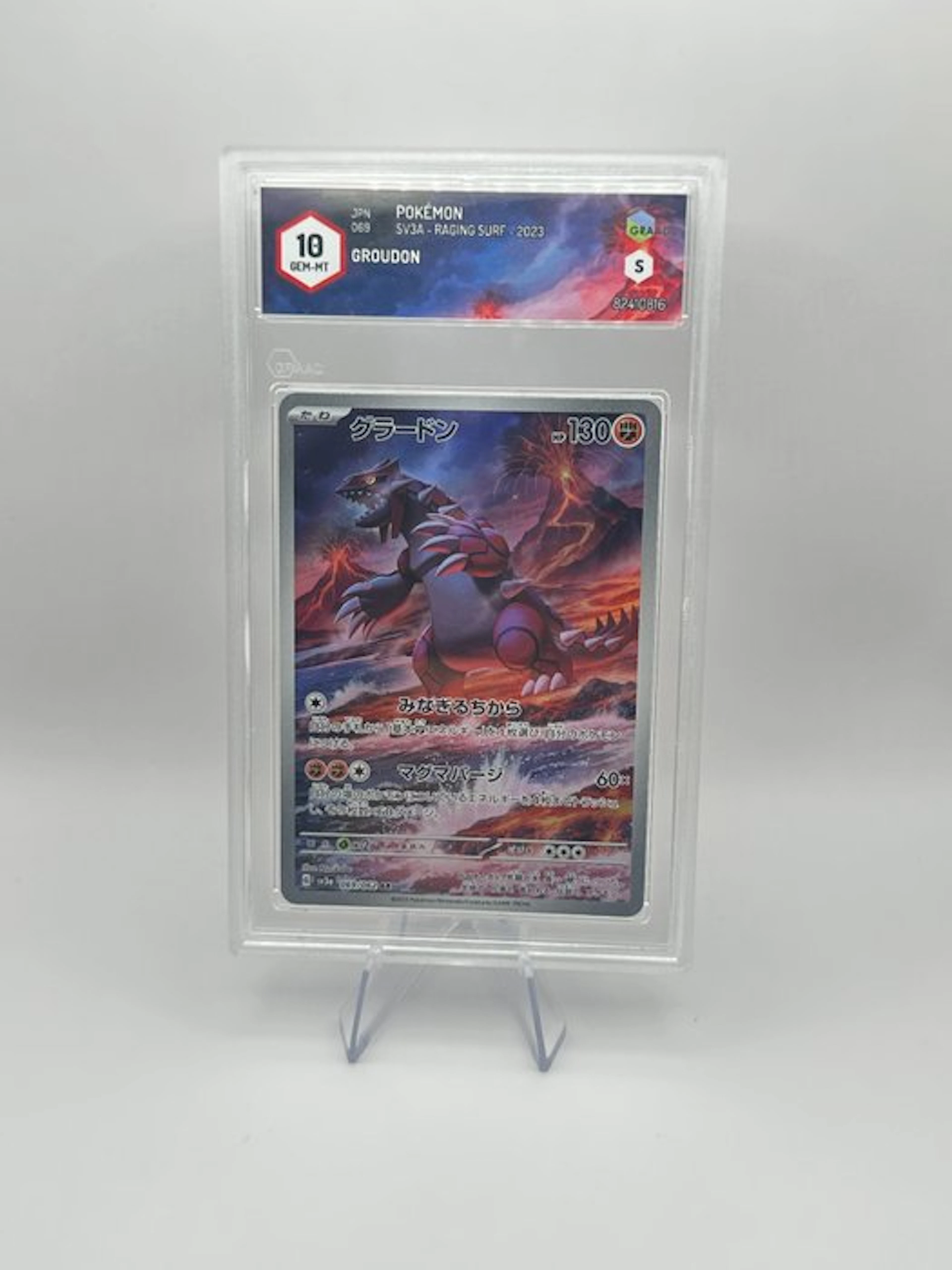 Pokémon - 1 Graded card - Groudon 069/063 Foil