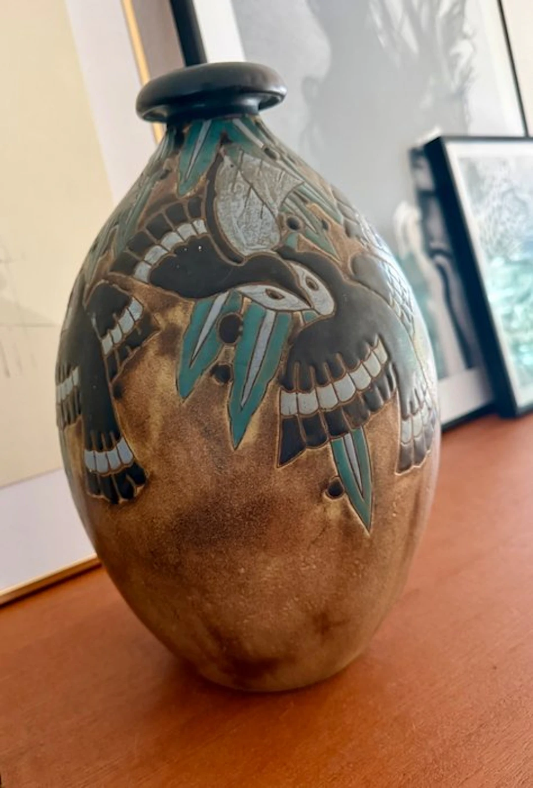Keramis Boch - Charles Catteau - Vase - Stoneware - original Art Deco vase