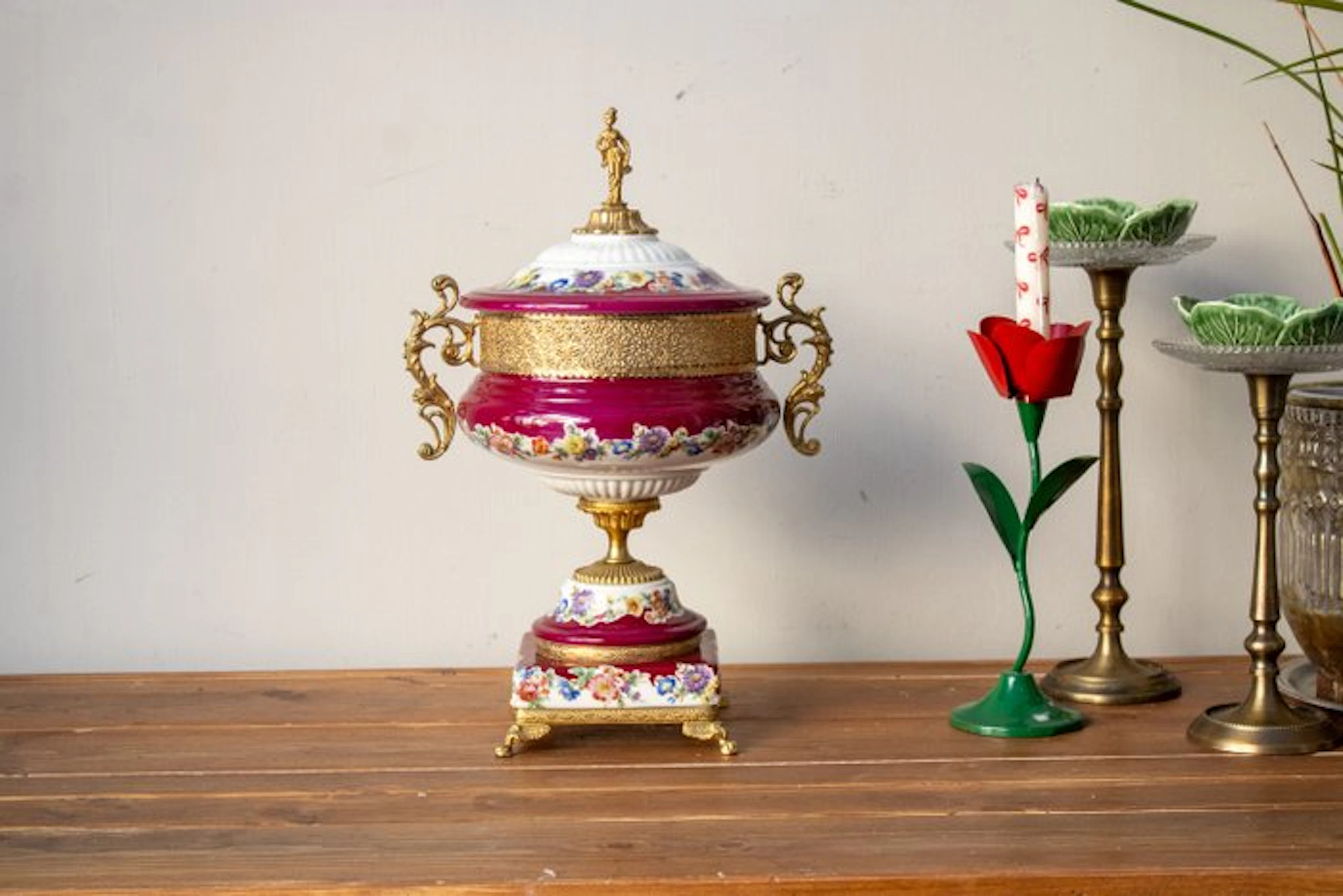 Alfa ceramiche made in Italy - Centrepiece - Raised stand