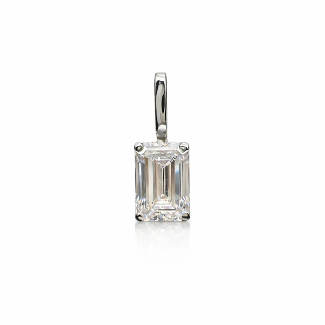 No reserve price - Pendant - 14 kt. White gold - 1.00ct. tw. Diamond